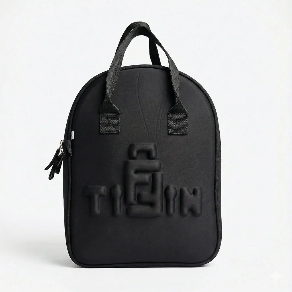 Premium Black Tiffin Bag – Stylish & Durable Lunch Carry Bag for Office, School & Travel - Image 5