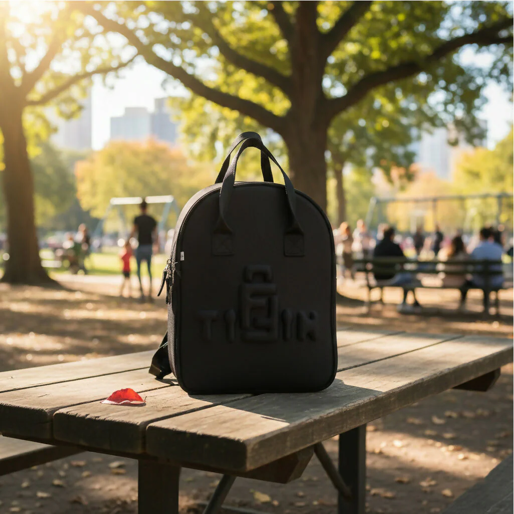Premium Black Tiffin Bag – Stylish & Durable Lunch Carry Bag for Office, School & Travel - Image 6