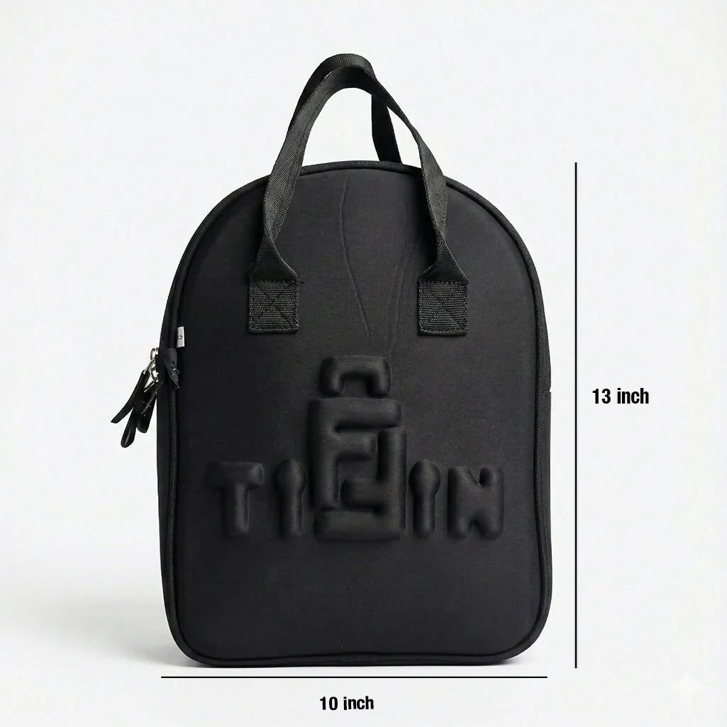 Premium Black Tiffin Bag – Stylish & Durable Lunch Carry Bag for Office, School & Travel - Image 7
