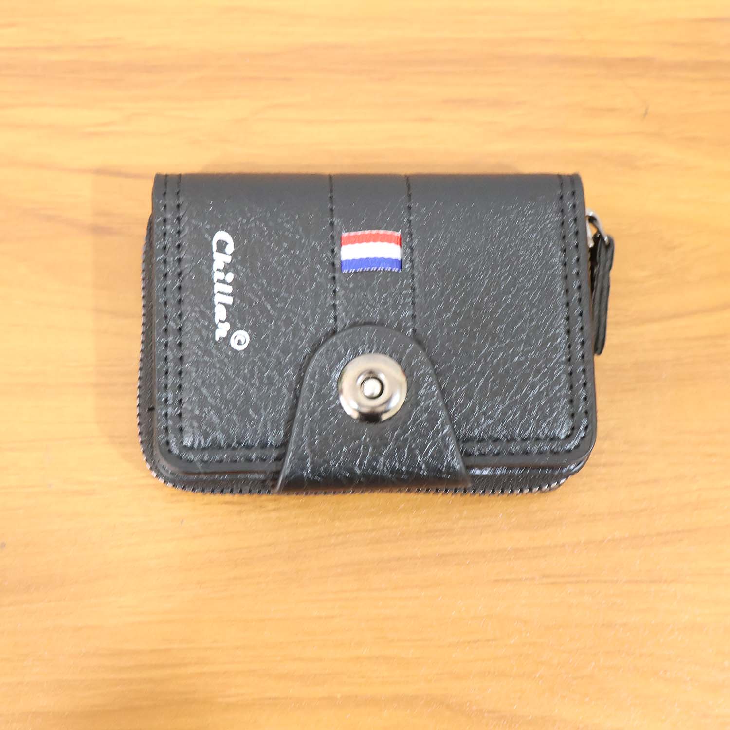 Premium Black Zip-Around Card Holder Wallet (1 Pc) - Image 9