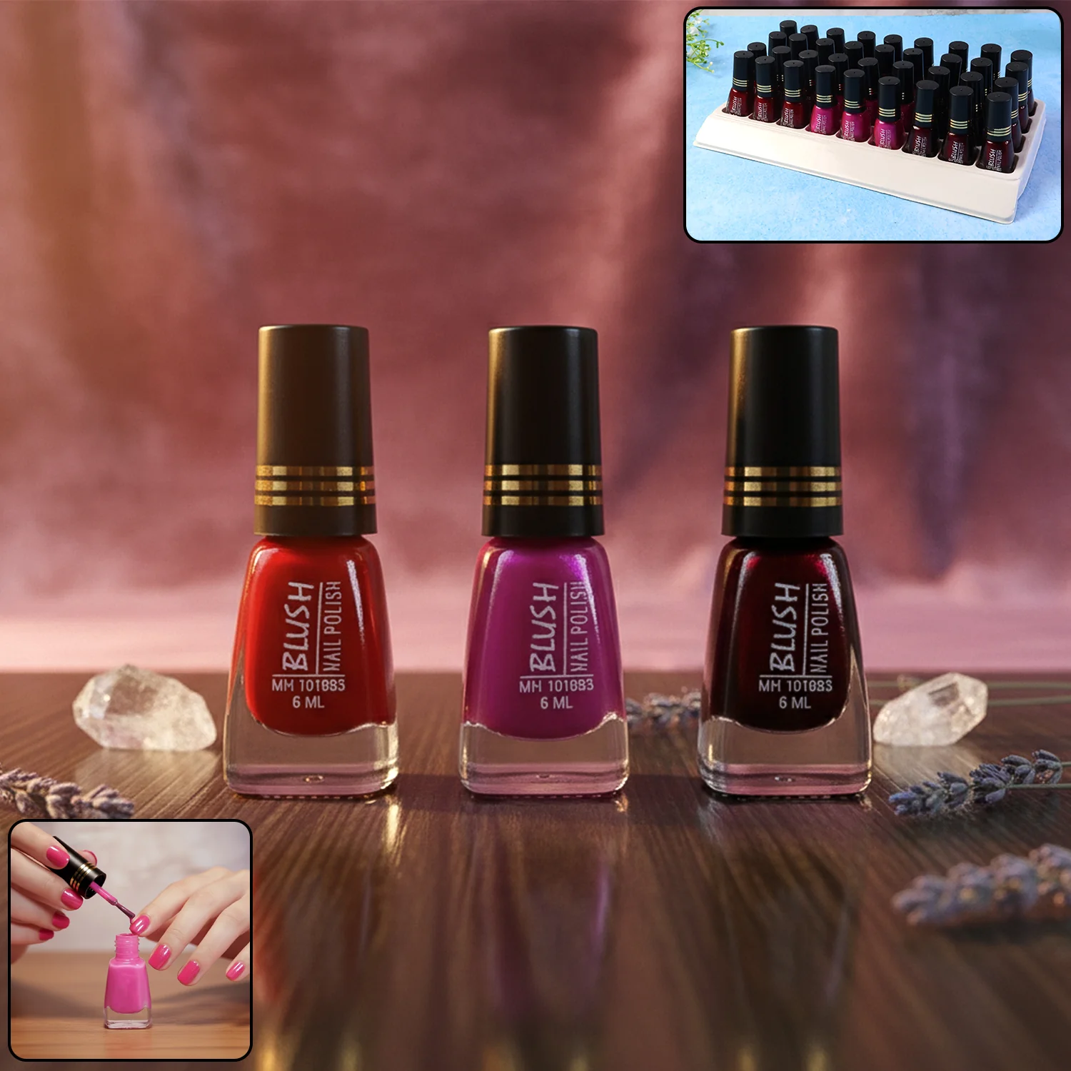 Premium Blush Nail Polish (1 Pc, Mix Color, 6 ml) - Image 6