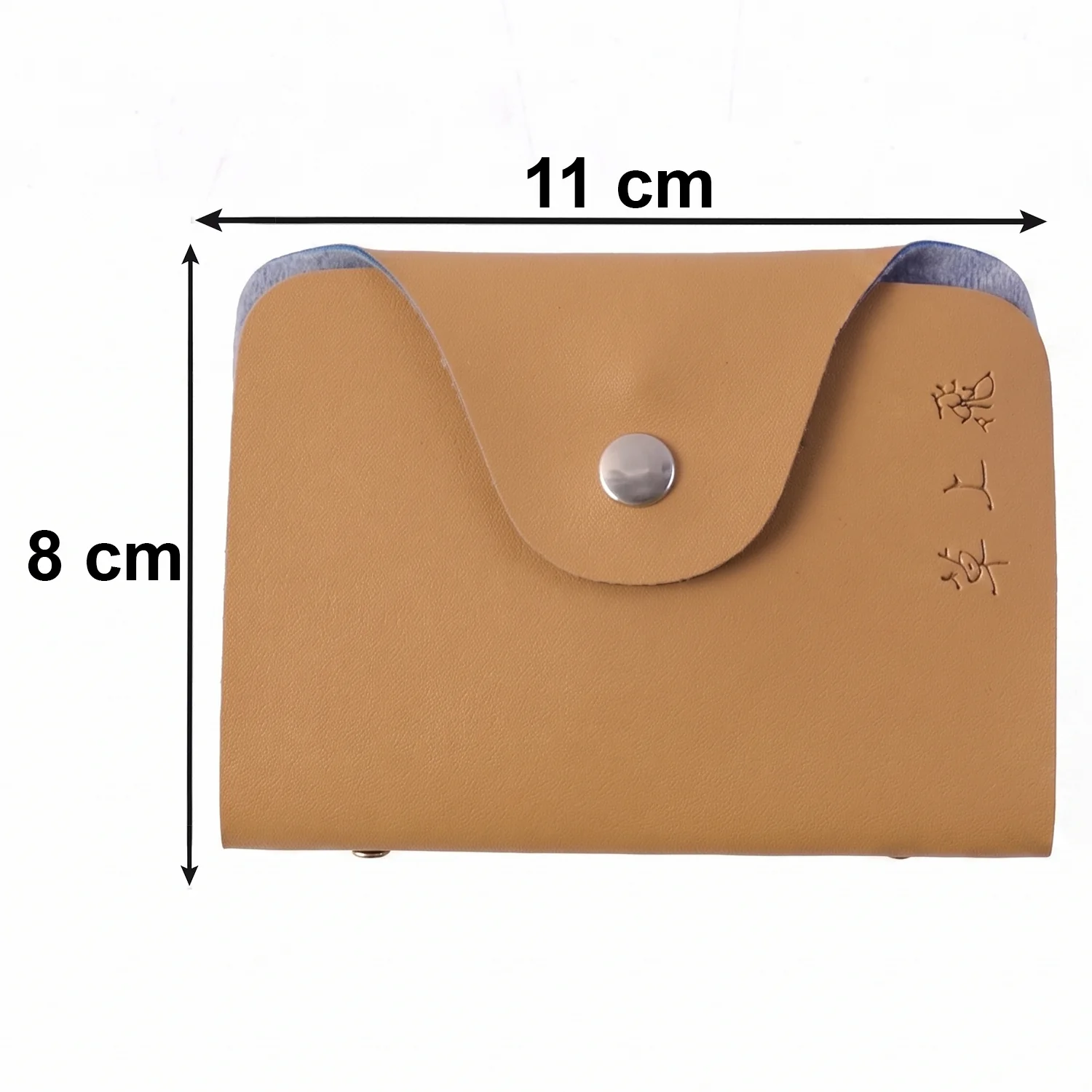 Premium Button Closure Card Holder Wallet with 10 Inner Leafes (1 Pc) - Image 6