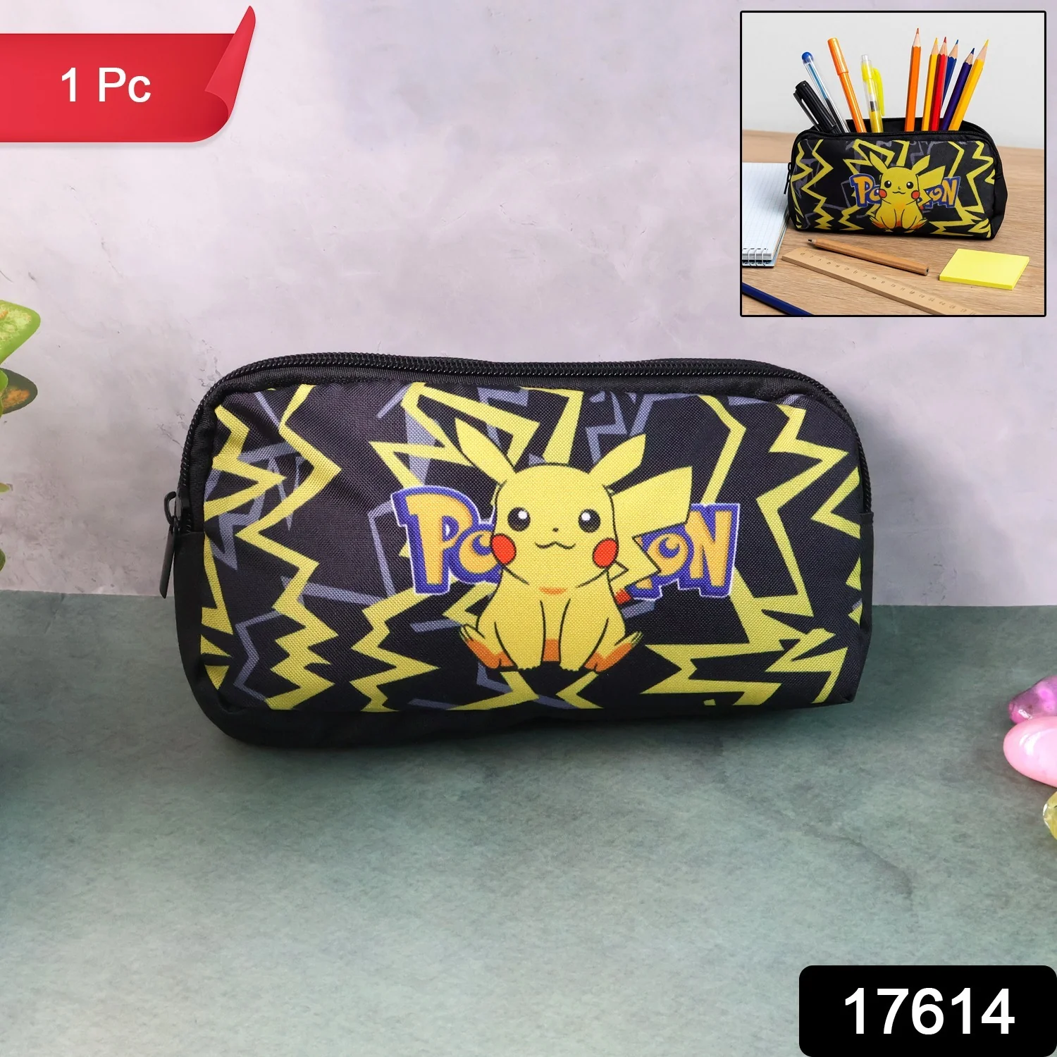 Premium Cartoon Character Pencil Pouch for Kids (1 Pc) - Image 2