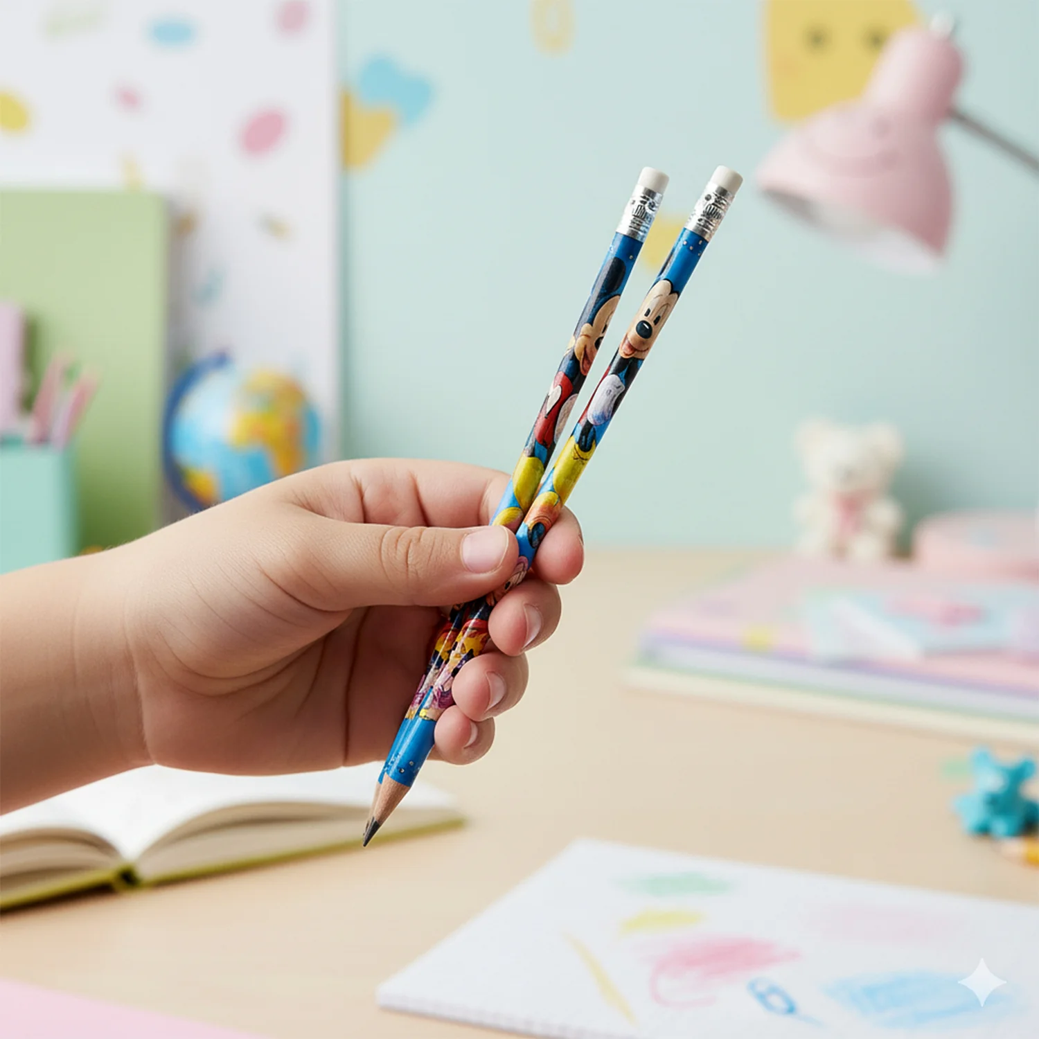 Premium Cartoon-Printed Graphite Pencils Set of 12 Pc - Image 7