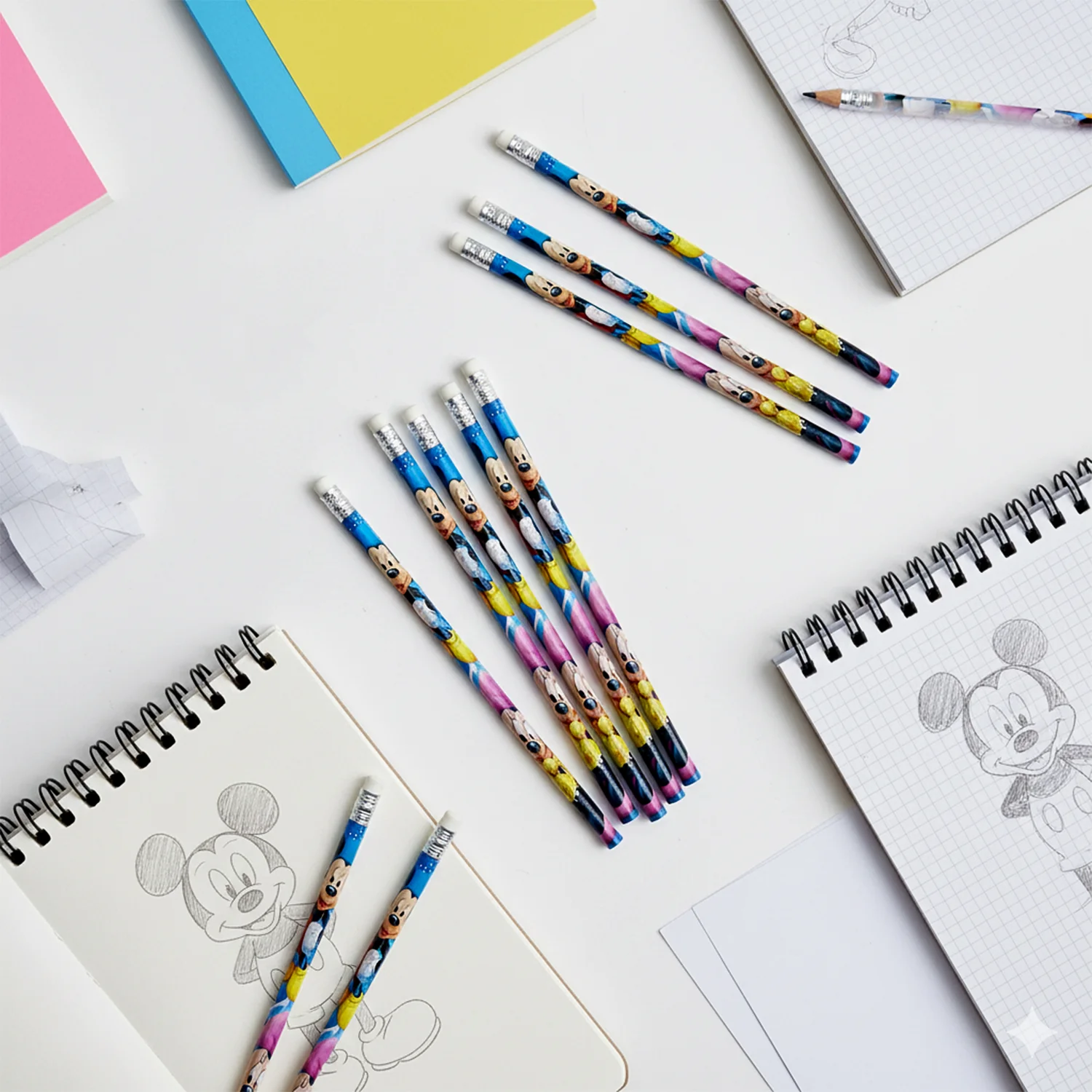 Premium Cartoon-Printed Graphite Pencils Set of 12 Pc - Image 8