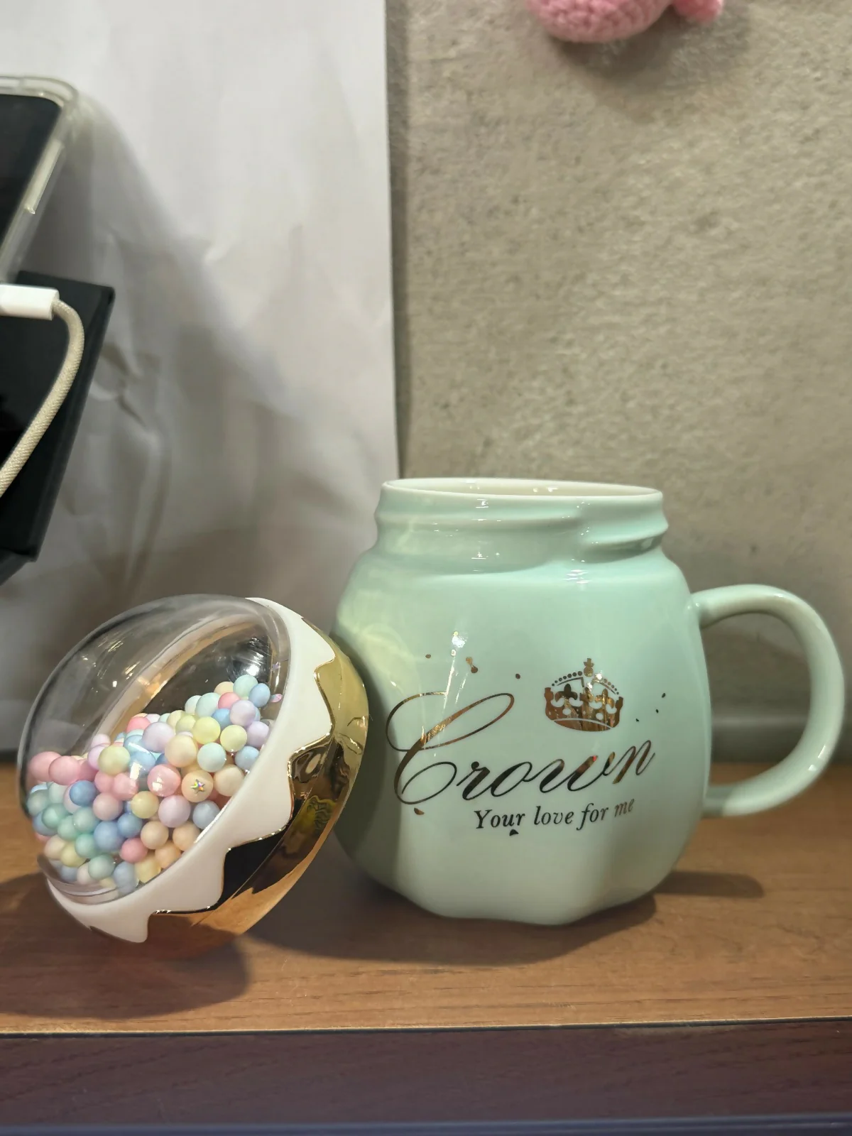 Premium Ceramic Crown Mug with Decorative Dome Lid | Cute Luxury Coffee & Milk Cup for Women, Girls & Gifting | Heat-Resistant Elegant Mug with Golden Crown Design | Perfect for Home, Office, Tea, Coffee & Hot Beverages - Image 4