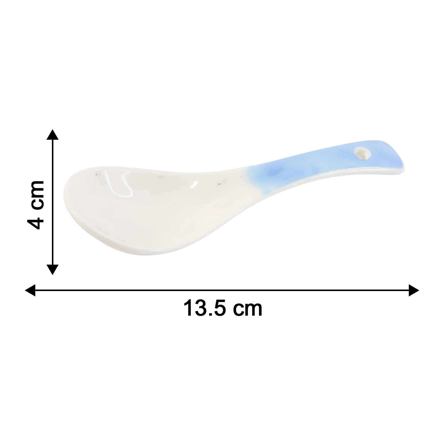 Premium Ceramic Serving Spoon (14 cm, 1 Pc) - Image 4