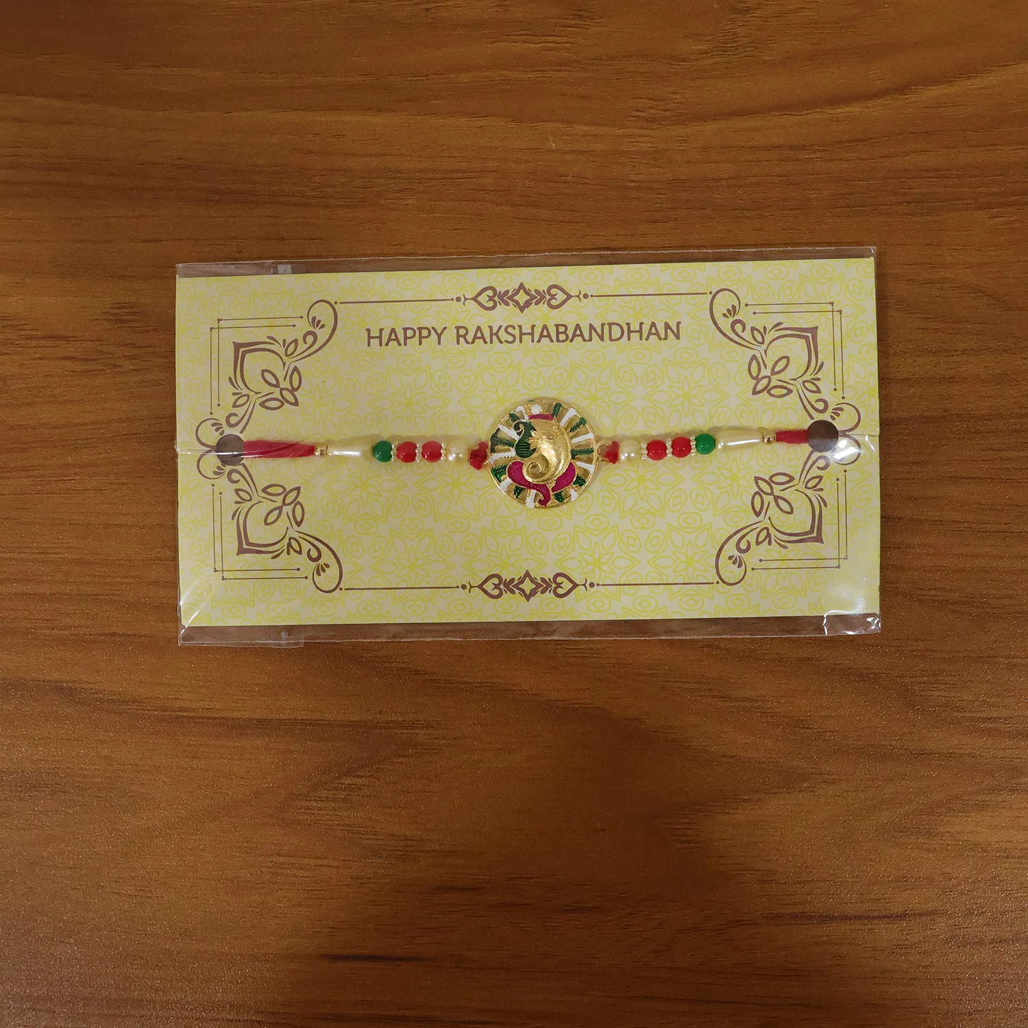 Premium Circular Ganesha Design Rakhi (1 Pc) - Image 10