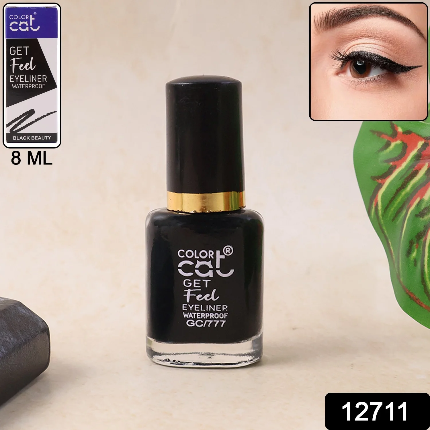 Premium Color Cat Get Feel Waterproof Eyeliner (8 ML / 1 Pc) - Image 2