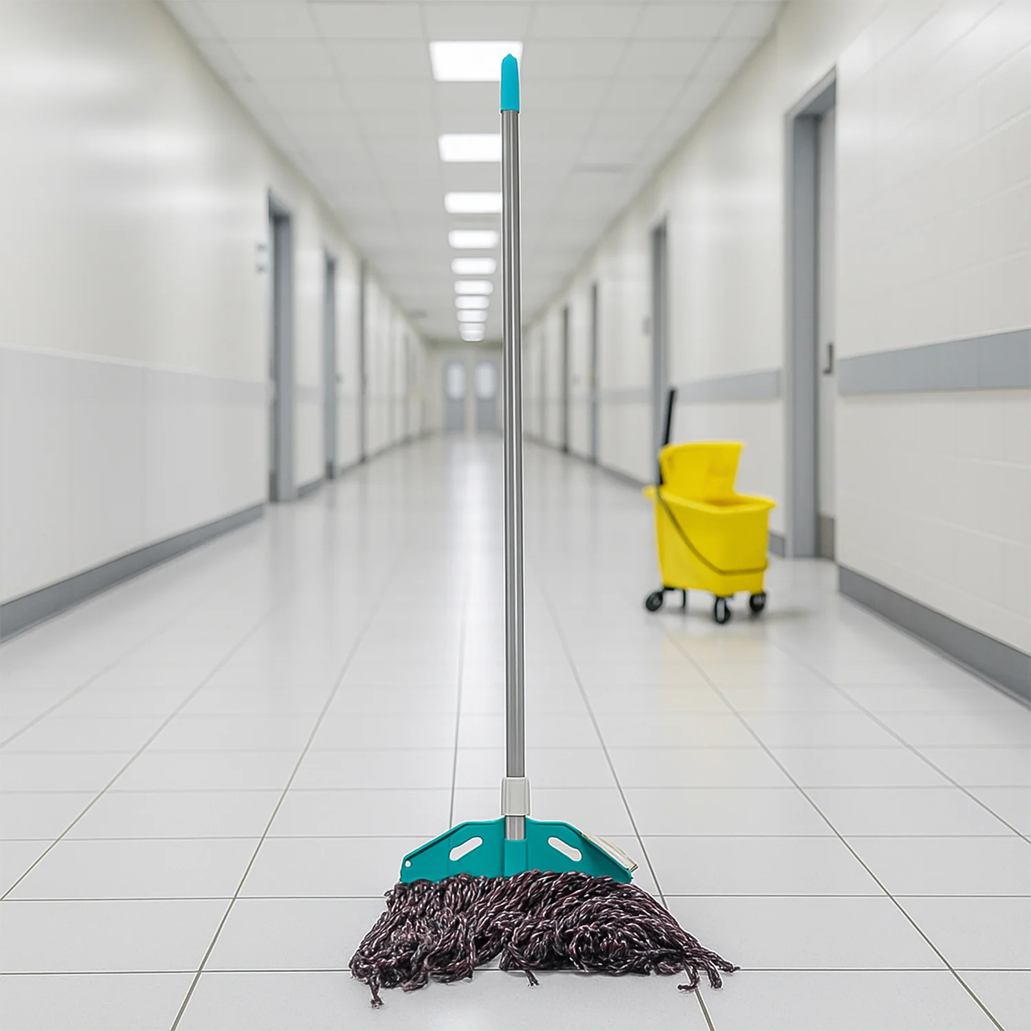 Premium Cotton Yarn Floor Cleaning Mop with Long Handle (1 Pc) - Image 6