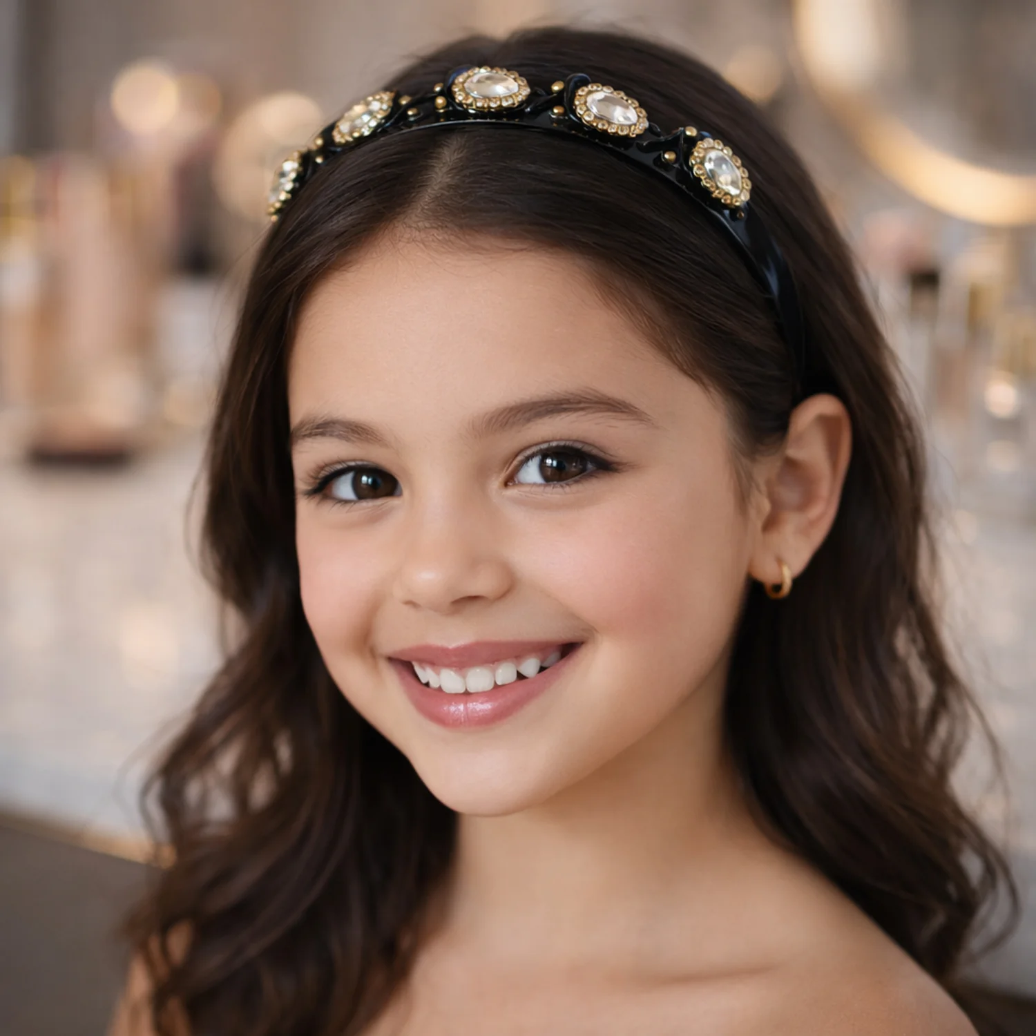 Premium Crystal Studded Designer Hairband for Women & Girls (1 Pc) - Image 3