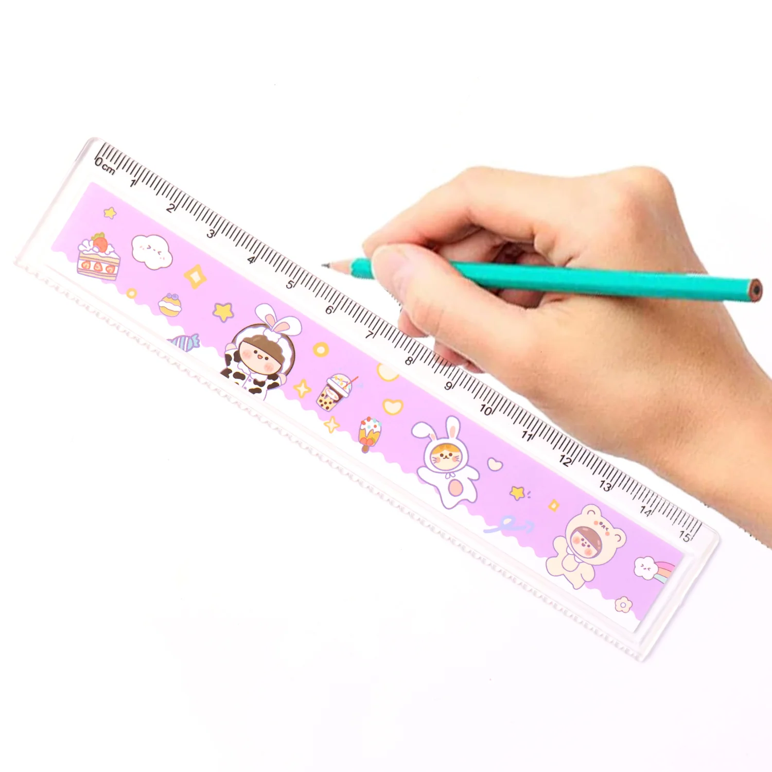 Premium Cute Cartoon Plastic Ruler for Kids (1 Pc) - Image 6