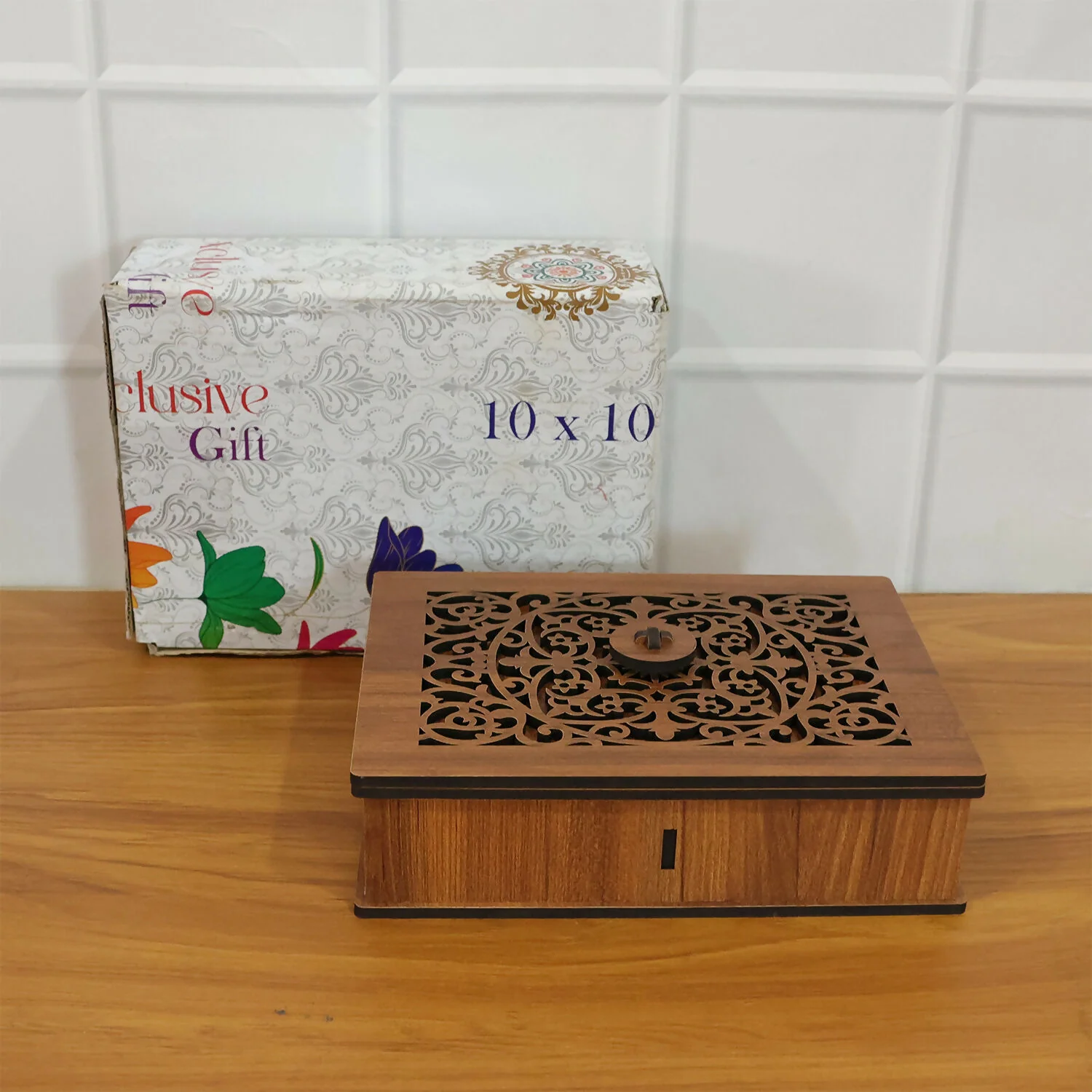 Premium Decorative Dry Fruit & Mukhwas Storage Box with 4 Compartments - Image 6