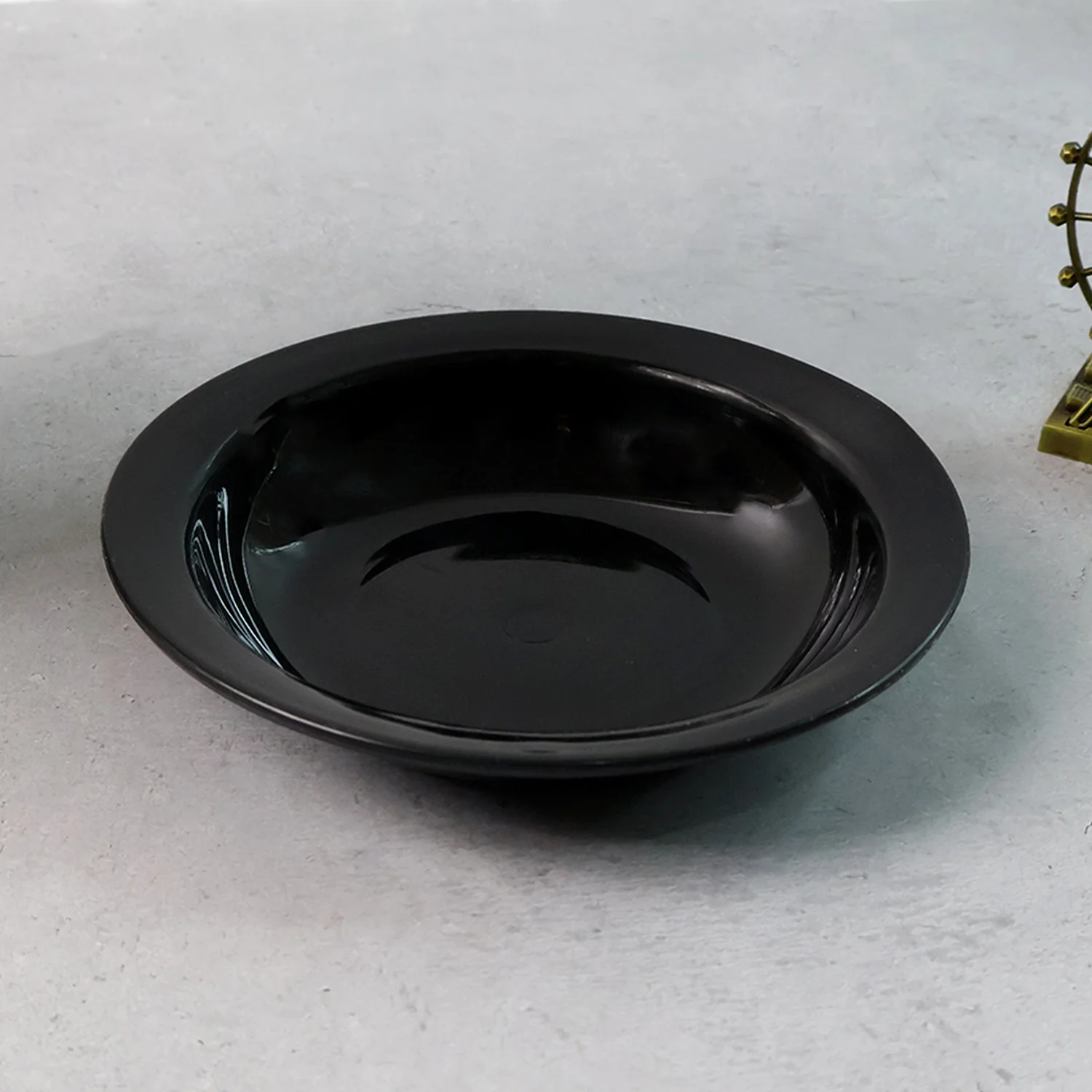 Premium Deep Black Curry Soup Serving Bowl (1 Pc) - Image 3