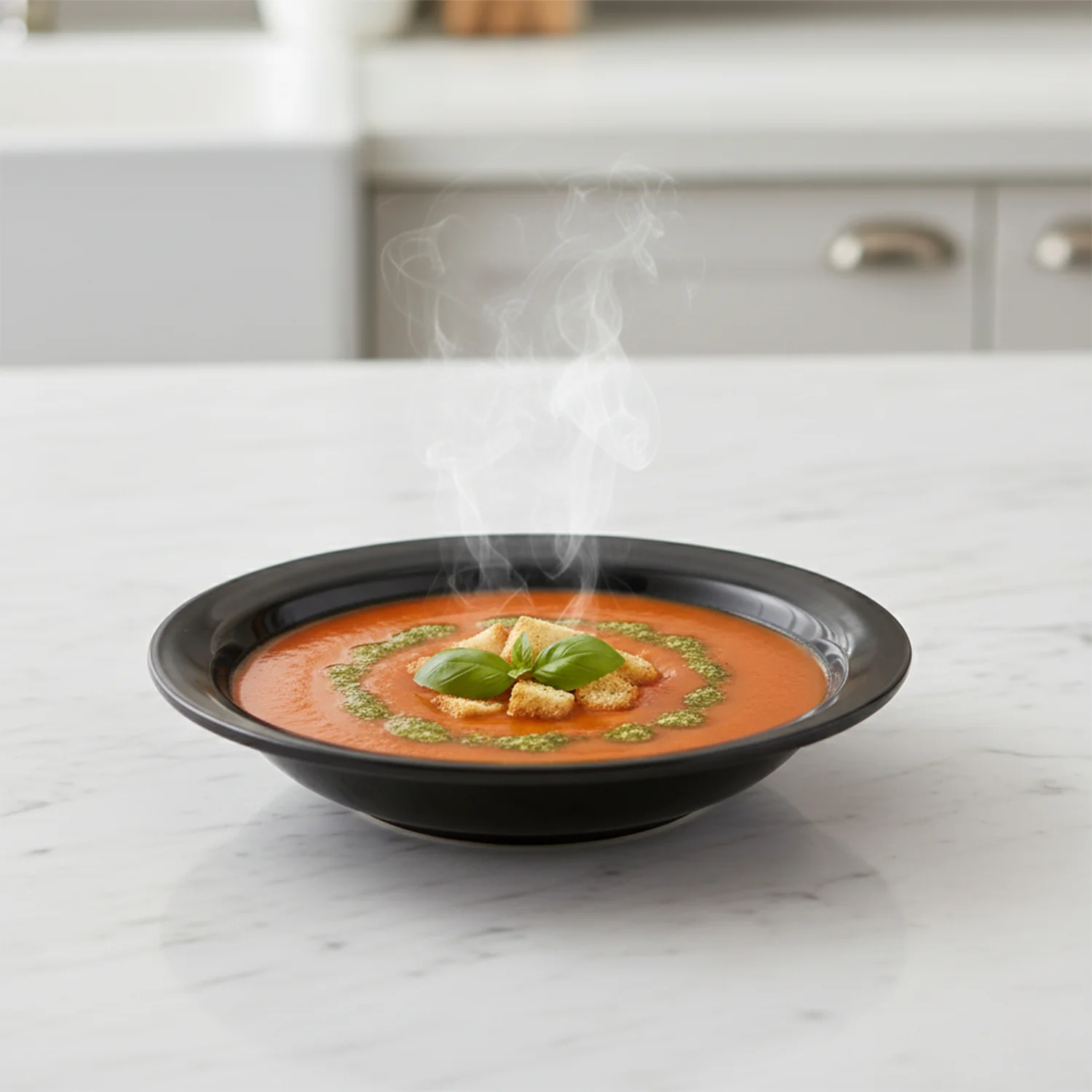 Premium Deep Black Curry Soup Serving Bowl (1 Pc) - Image 7