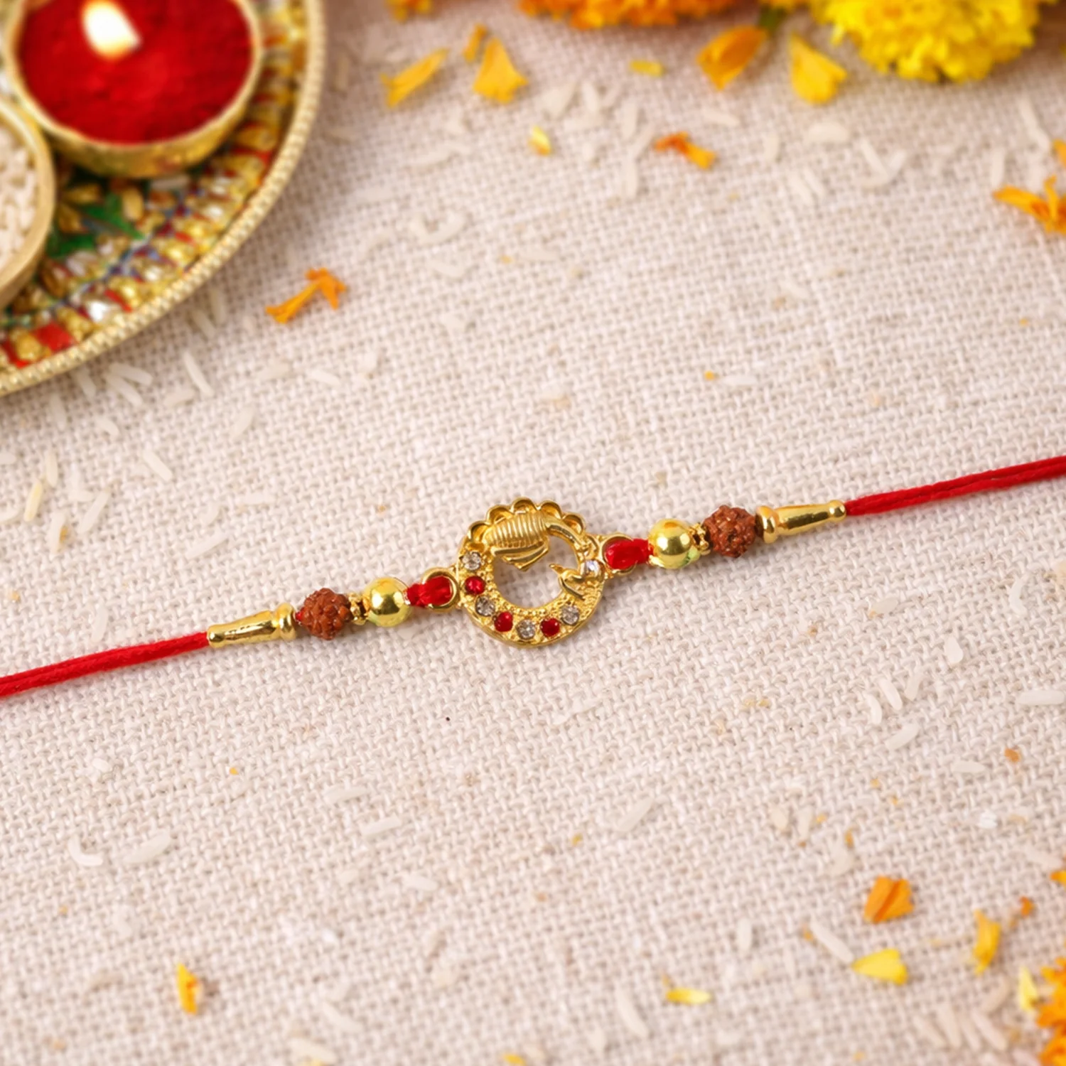 Premium Designer Rakhi for Brother (1 Pc) - Image 3