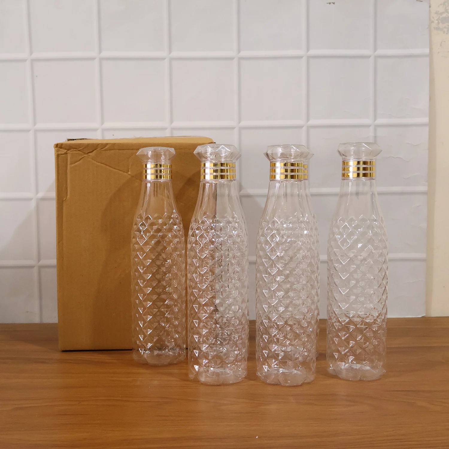 Premium Designer Transparent Water Bottle Set (6 Pc Set, 1000 ML Approx) - Image 10