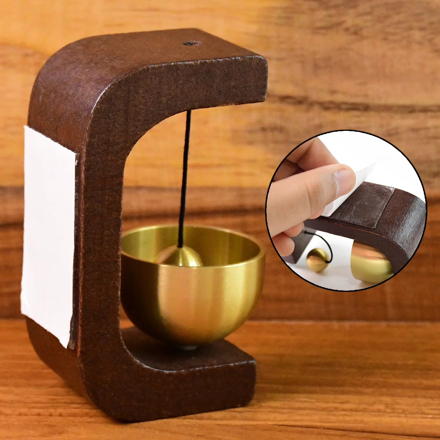 Adhesive Premium Desktop Japanese-Style Zen Bell (1 Pc) - Image 3