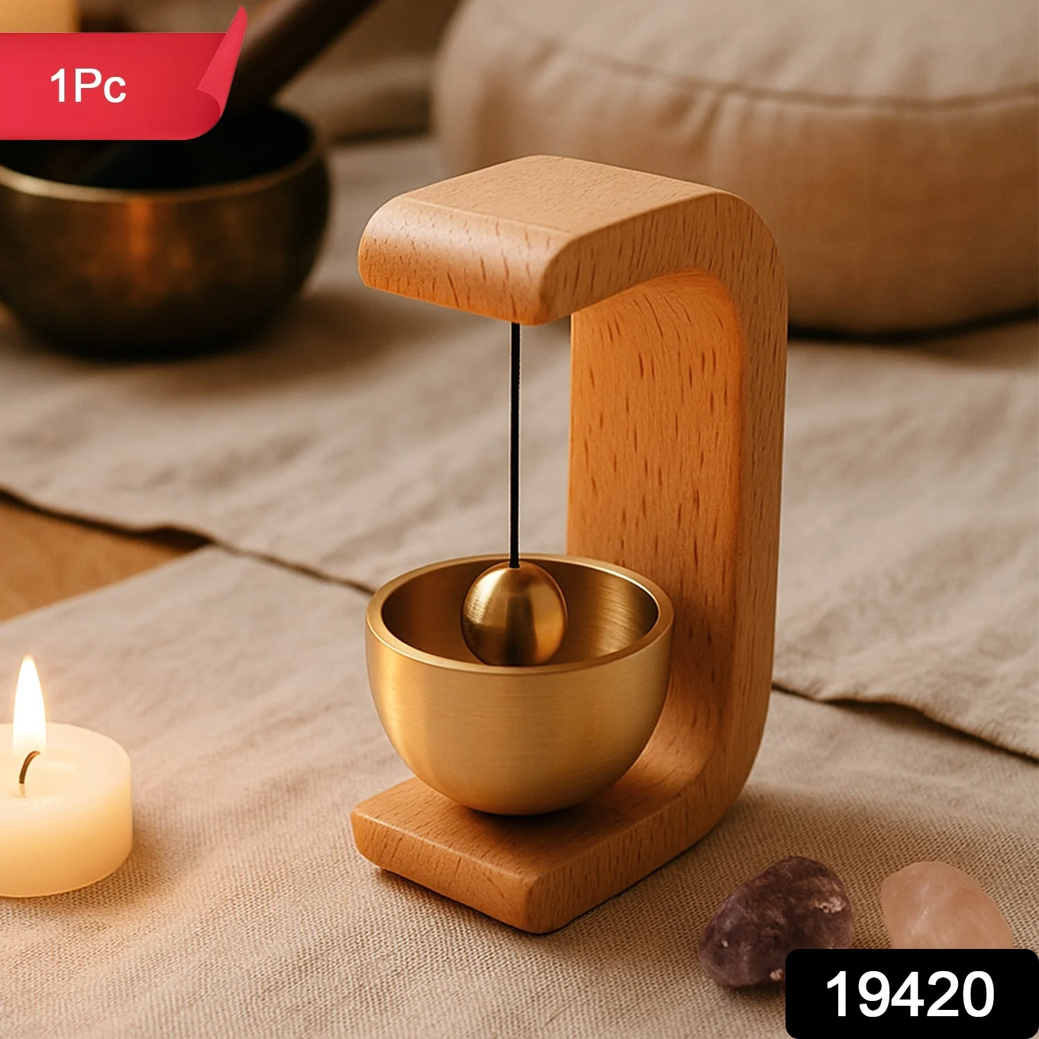 Megnetic Premium Desktop Japanese-Style Zen Bell (1 Pc) - Image 2
