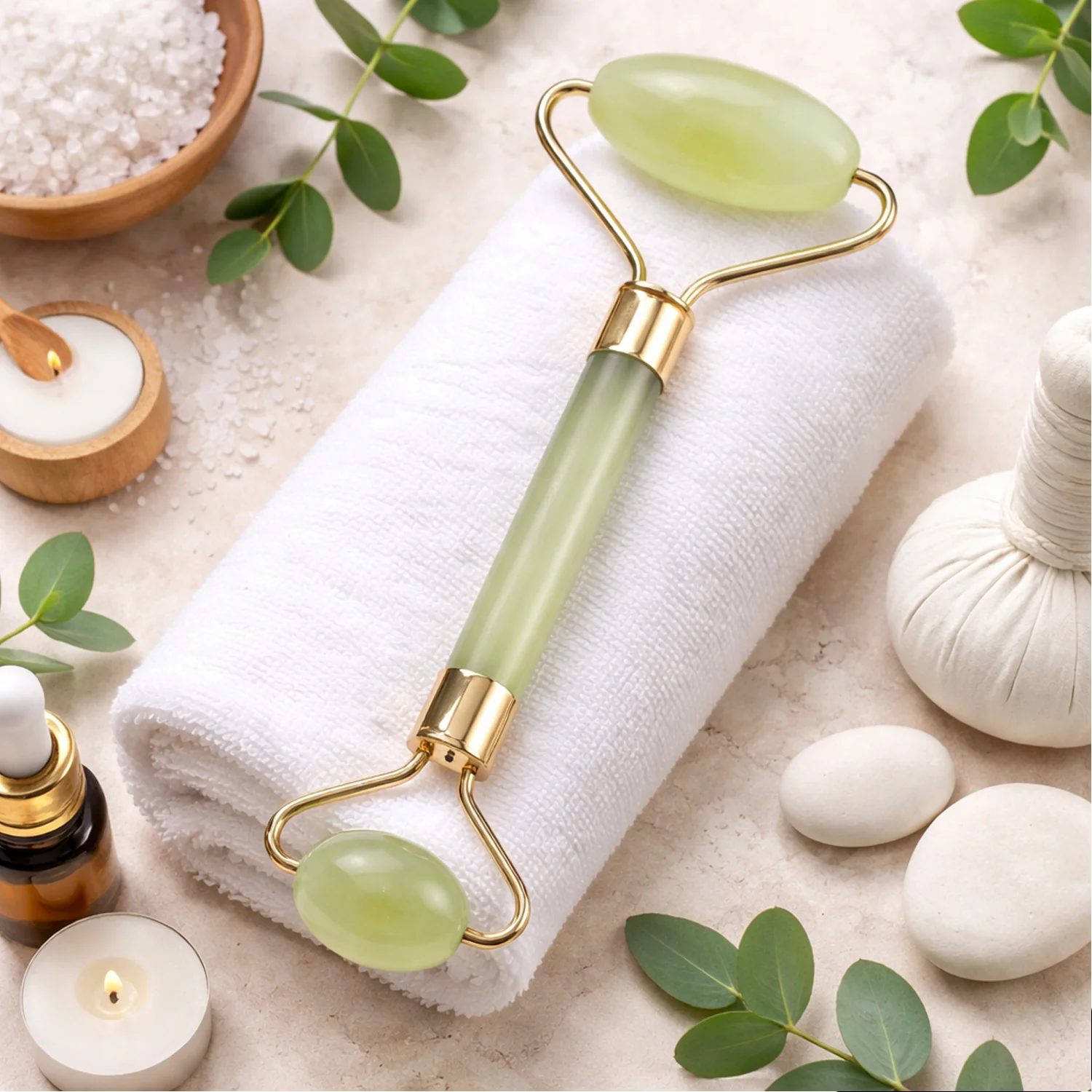 Premium Double Head Face Roller Massage Tool (1 Pc) - Image 7