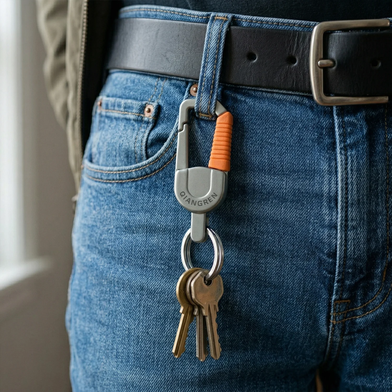 Premium Dual Ring Metal Key Holder with Rotating Swivel (1 Pc) - Image 8