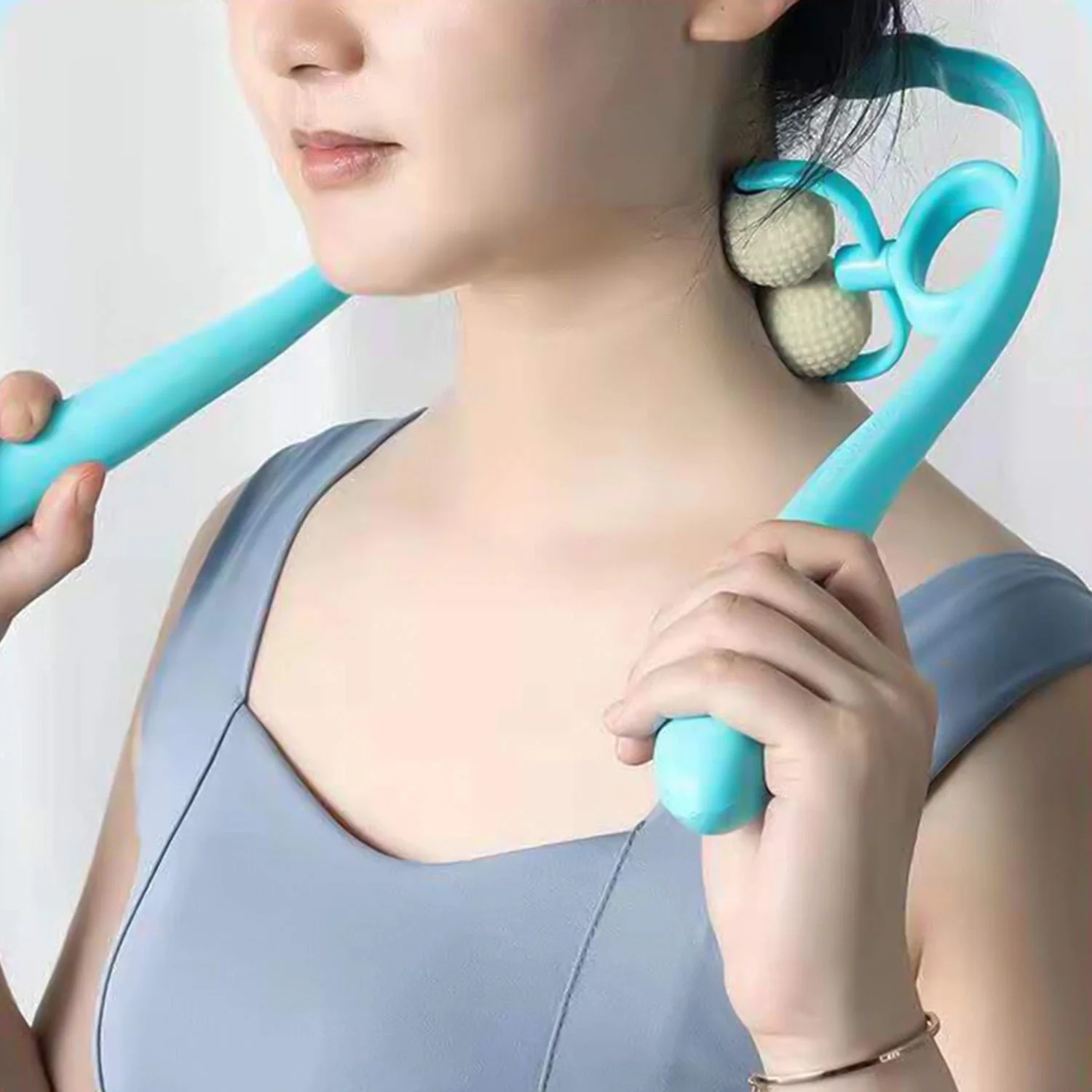 Premium Dual Roller Neck and Shoulder Massager (1 Pc) - Image 3
