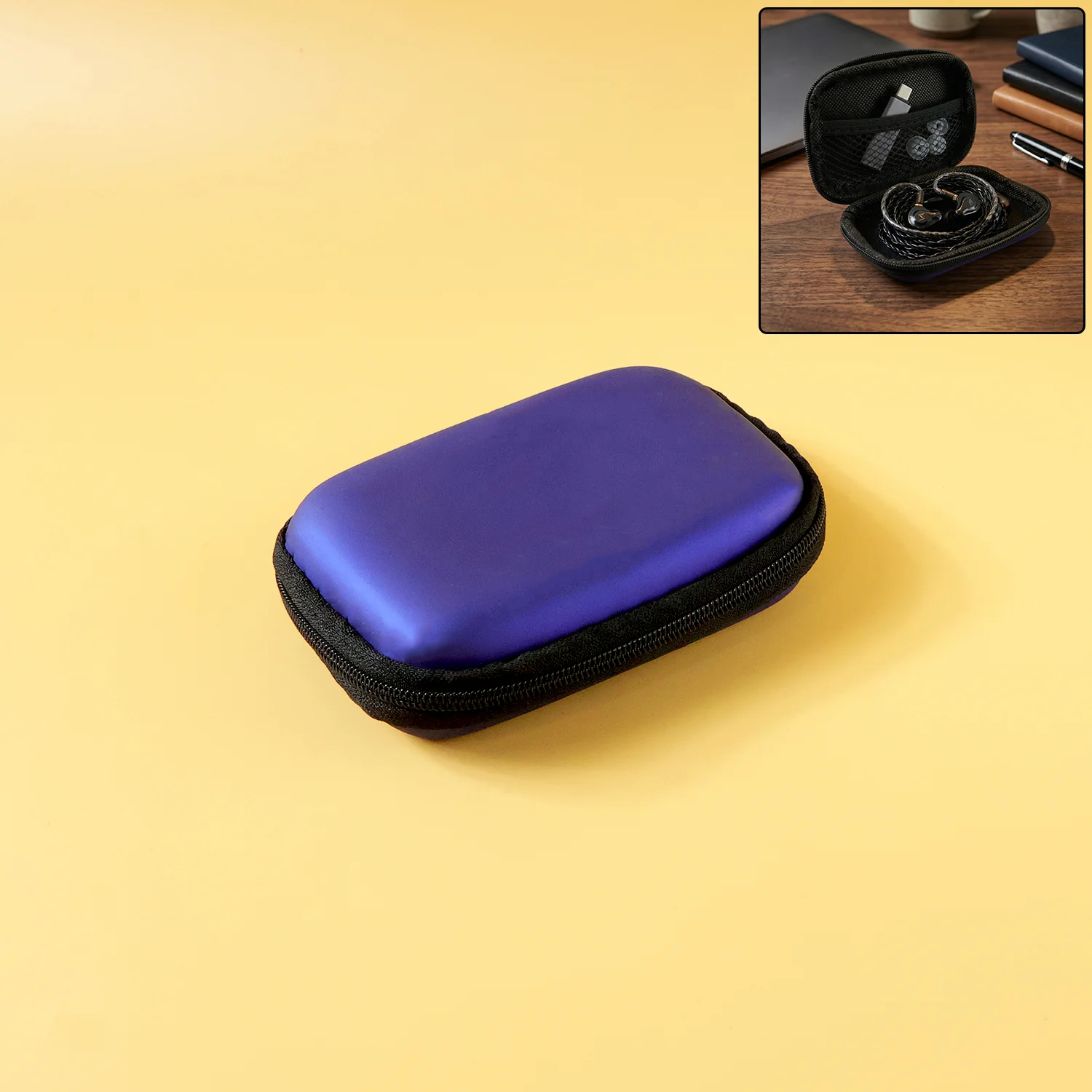 Portable Zipper Carry Case for Earbuds, Charging Cables & Small Accessories - Image 5