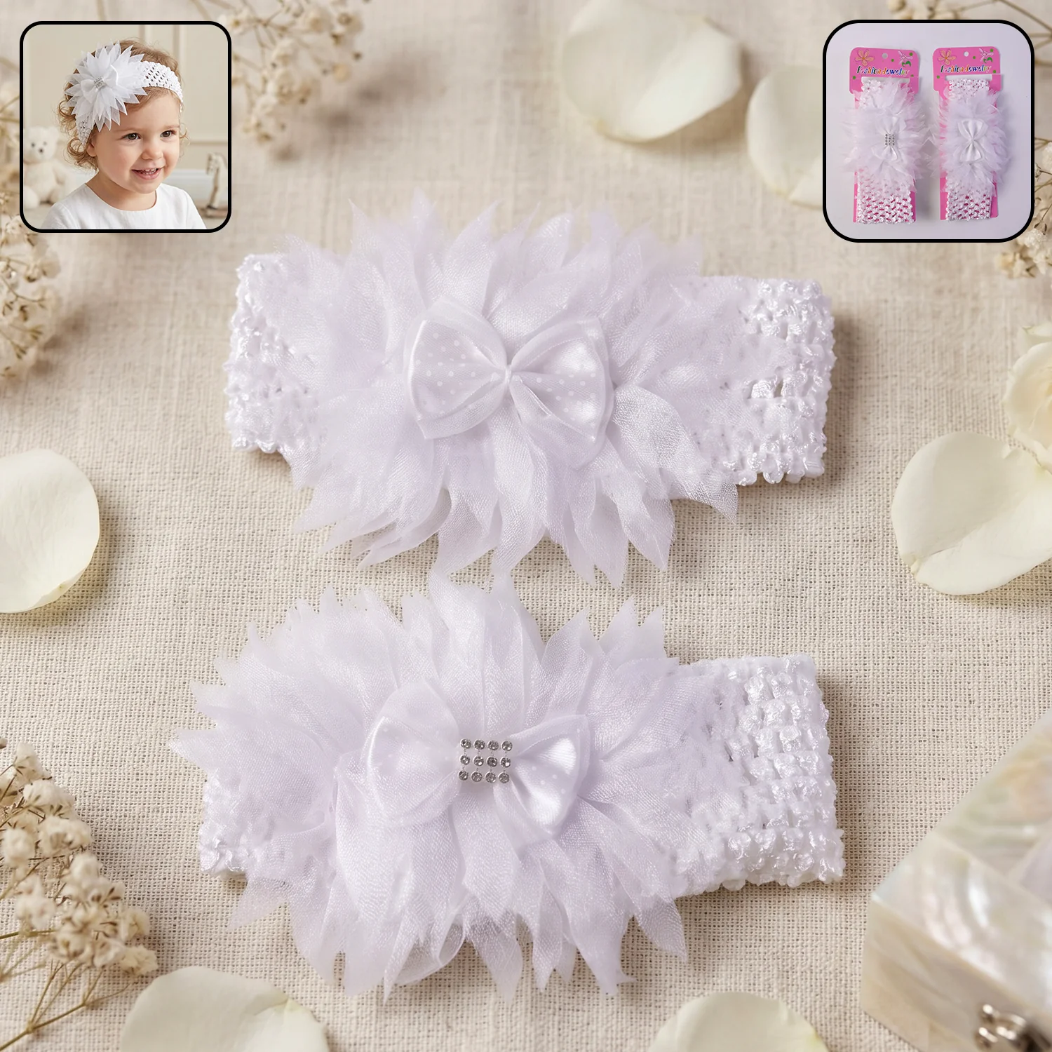 Premium Elastic Soft Hair Headband (1 Pc, Mix Design) - Image 3