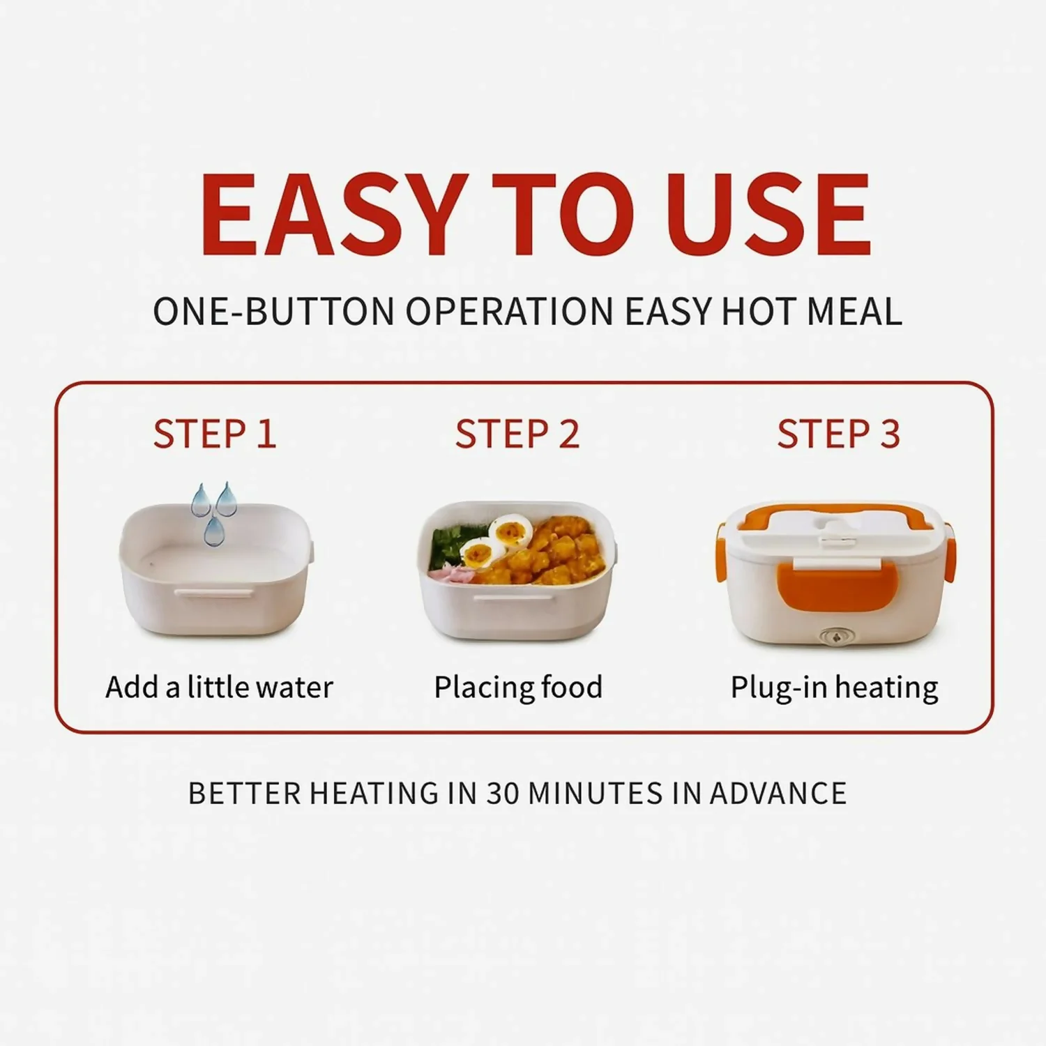 Premium Electric Lunch Box with Detachable Compartments for Office & Travel - Image 2