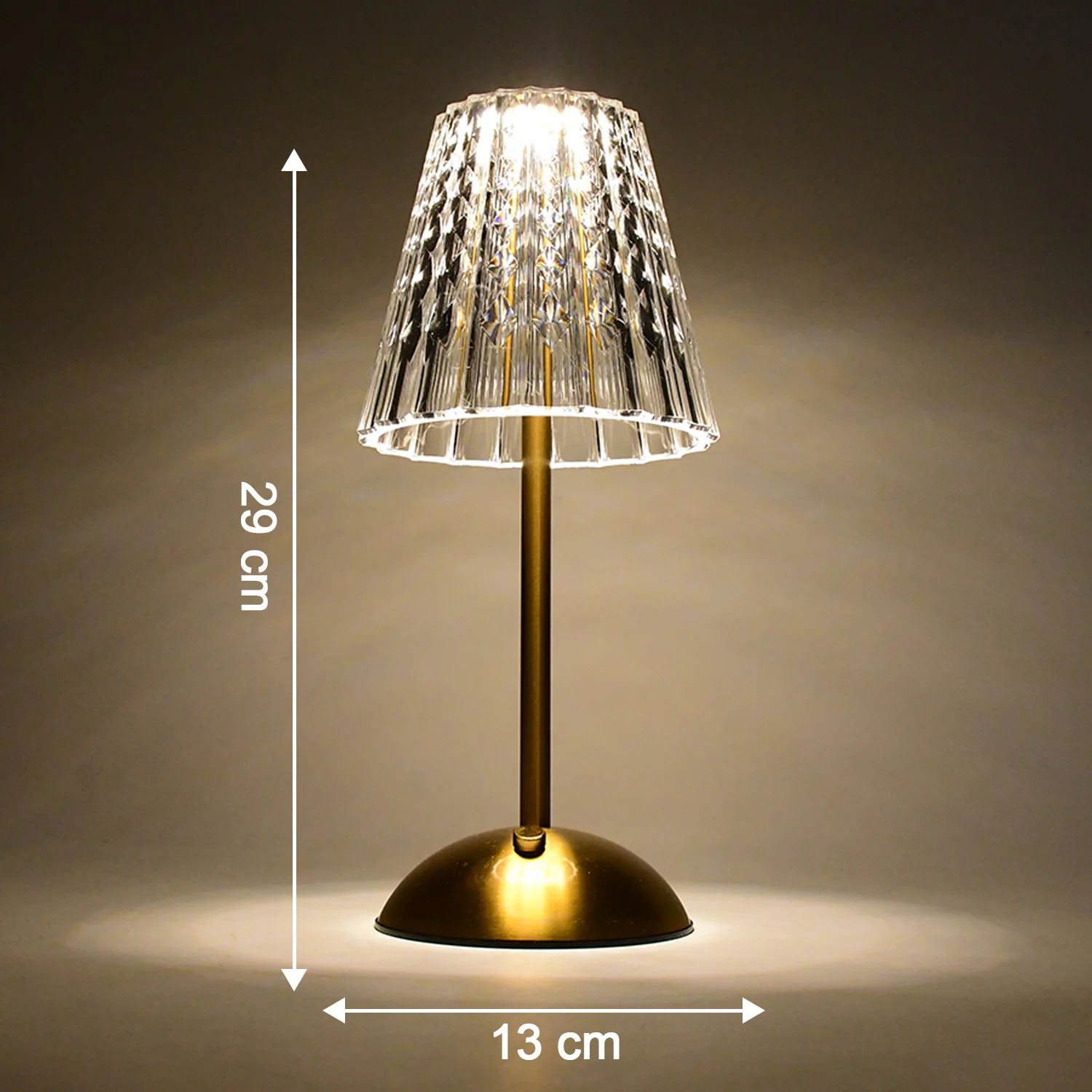 Premium Elegant Shade Crystal Table Lamp (1 Pc) - Image 6