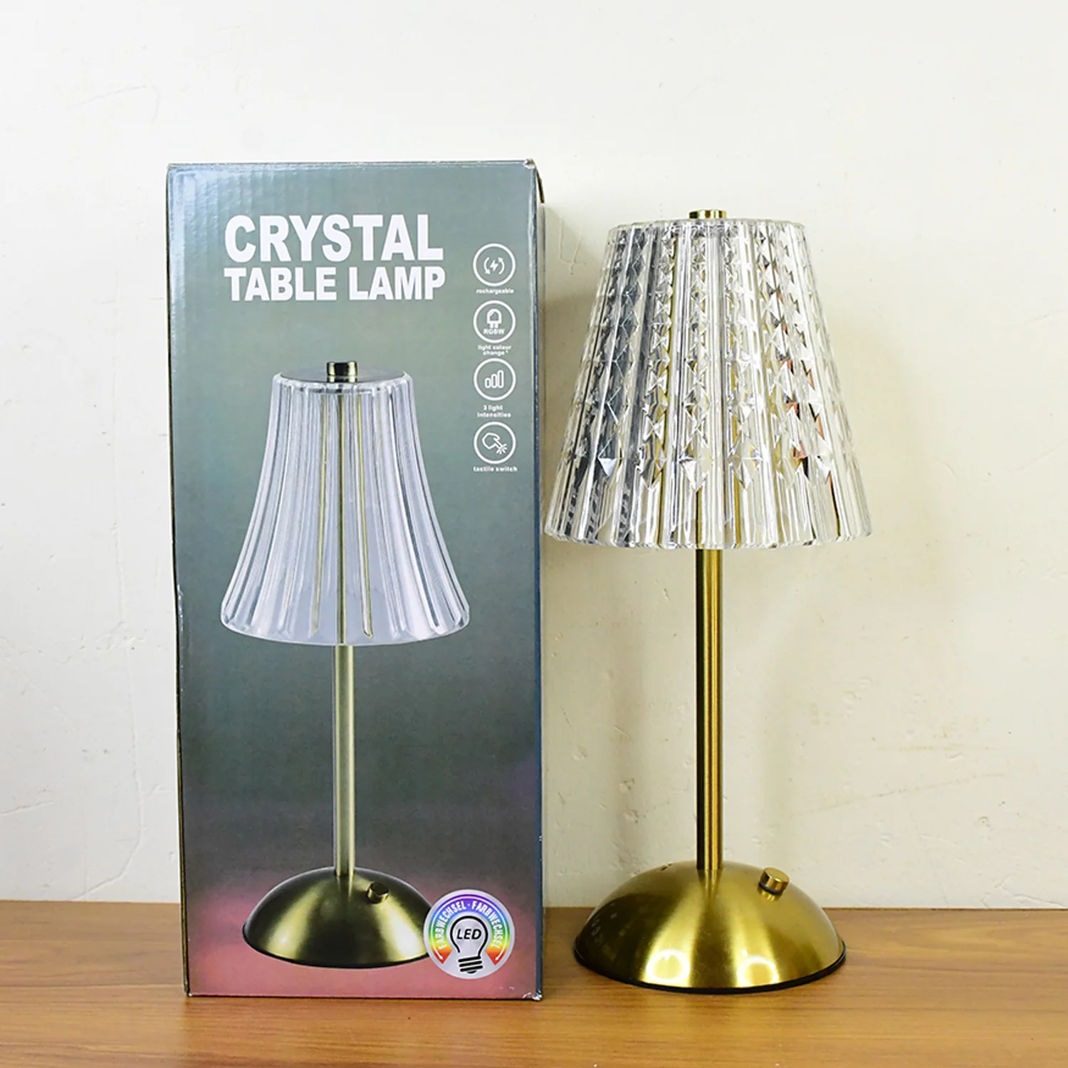 Premium Elegant Shade Crystal Table Lamp (1 Pc) - Image 8
