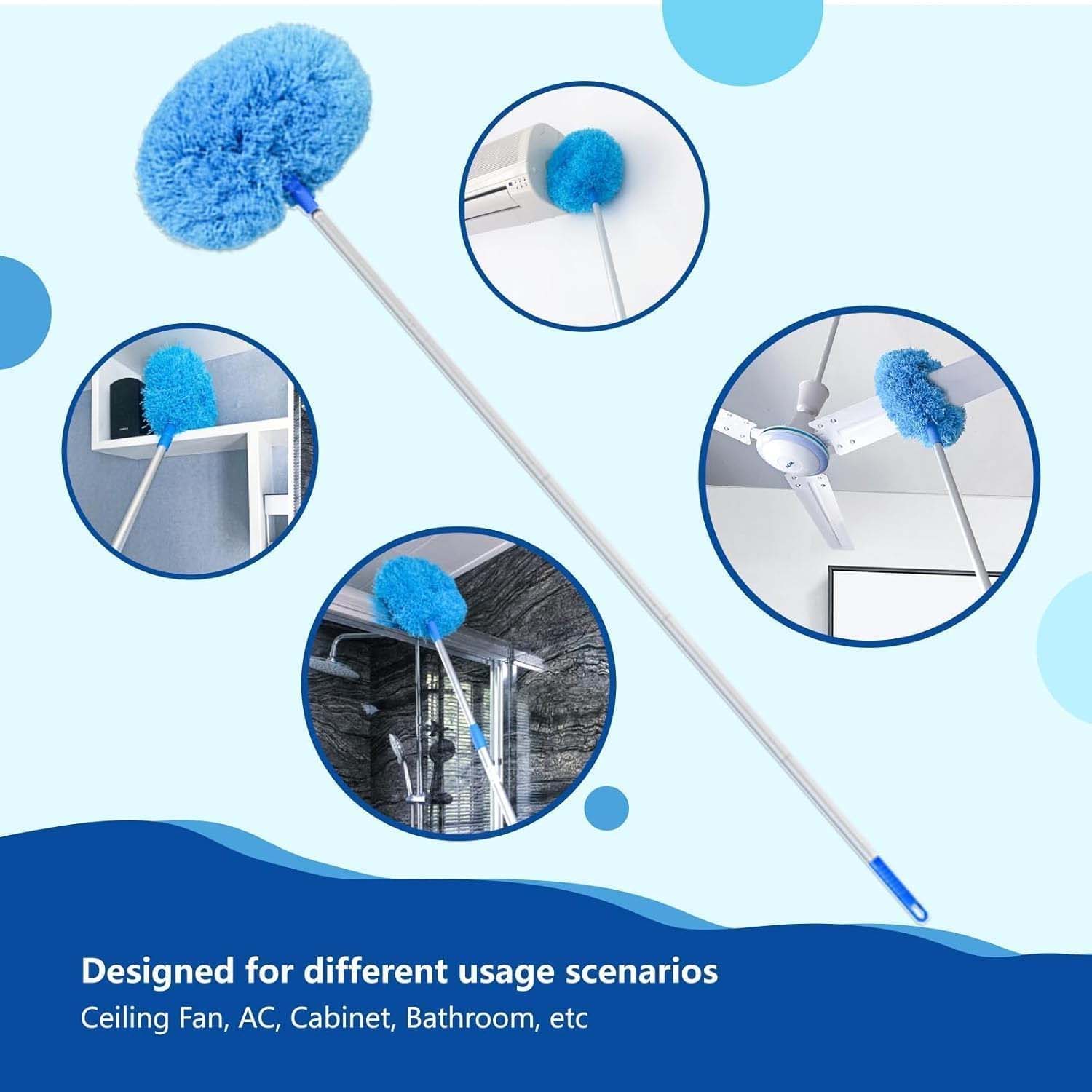 Premium Extendable Round Cleaning Duster (83.5 cm / 1 Pc) - Image 4