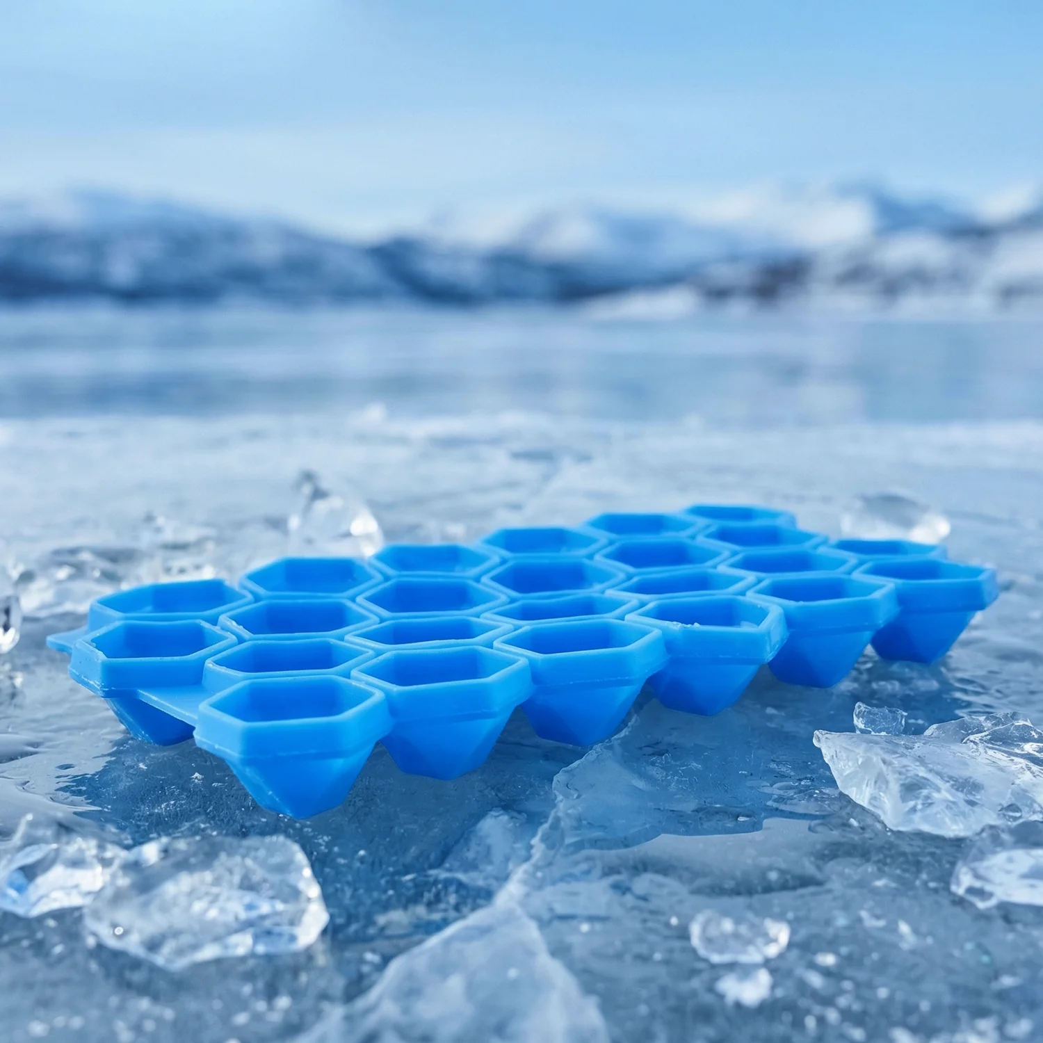 Premium Flexible Silicone Diamond Ice Cube Tray (1 Pc) - Image 5