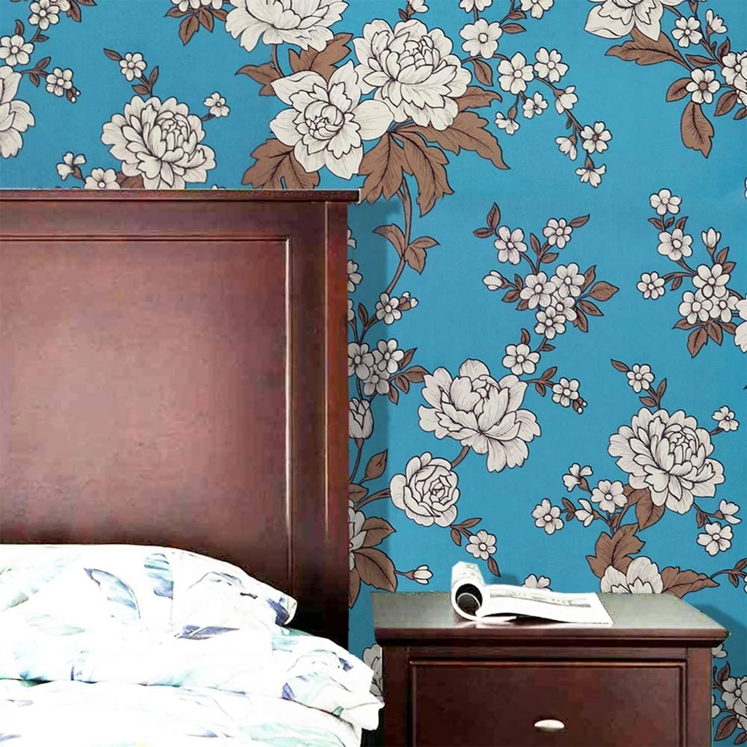 Premium Floral Decorative Wallpaper Roll 45 cm x 1 meter (1 Pc) - Image 6