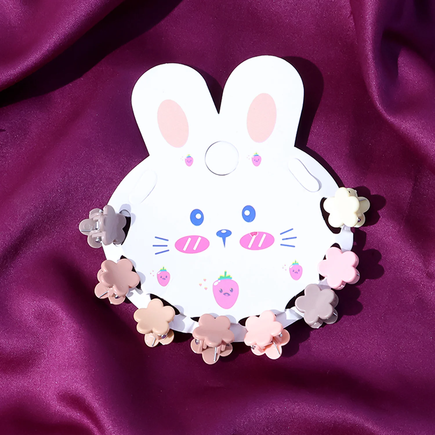 Premium Flower-Shaped Mini Hair Claw Clip Set - Image 4