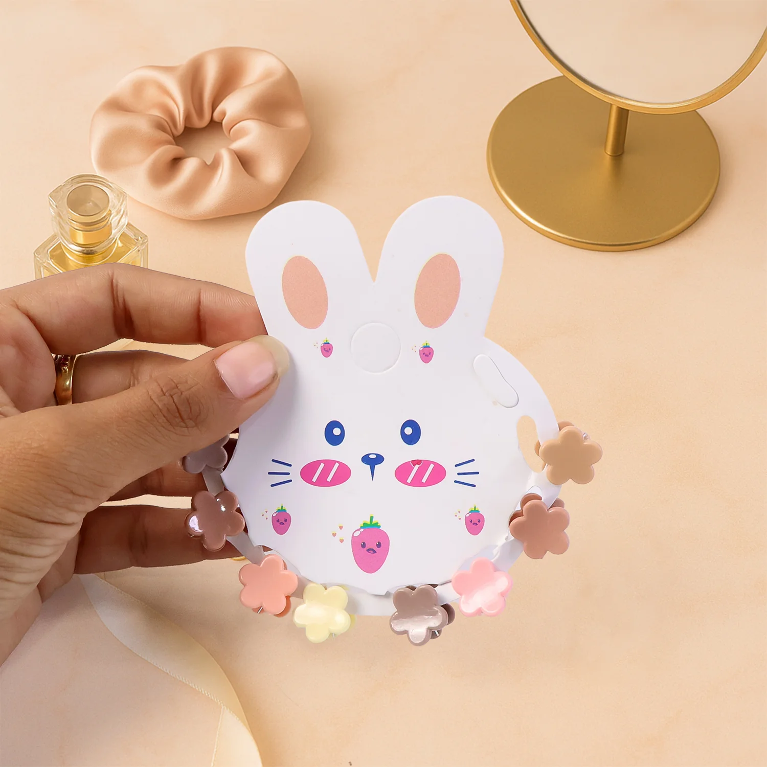 Premium Flower-Shaped Mini Hair Claw Clip Set - Image 6