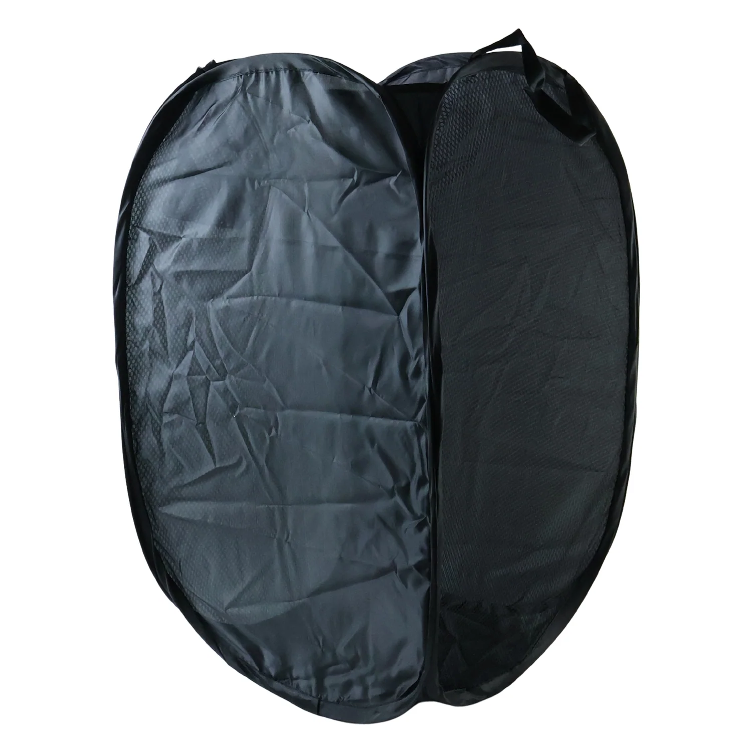 Premium Foldable Laundry Basket Solid Fabric Clothes Hamper (1 Pc, 37x37x60cm) - Image 4