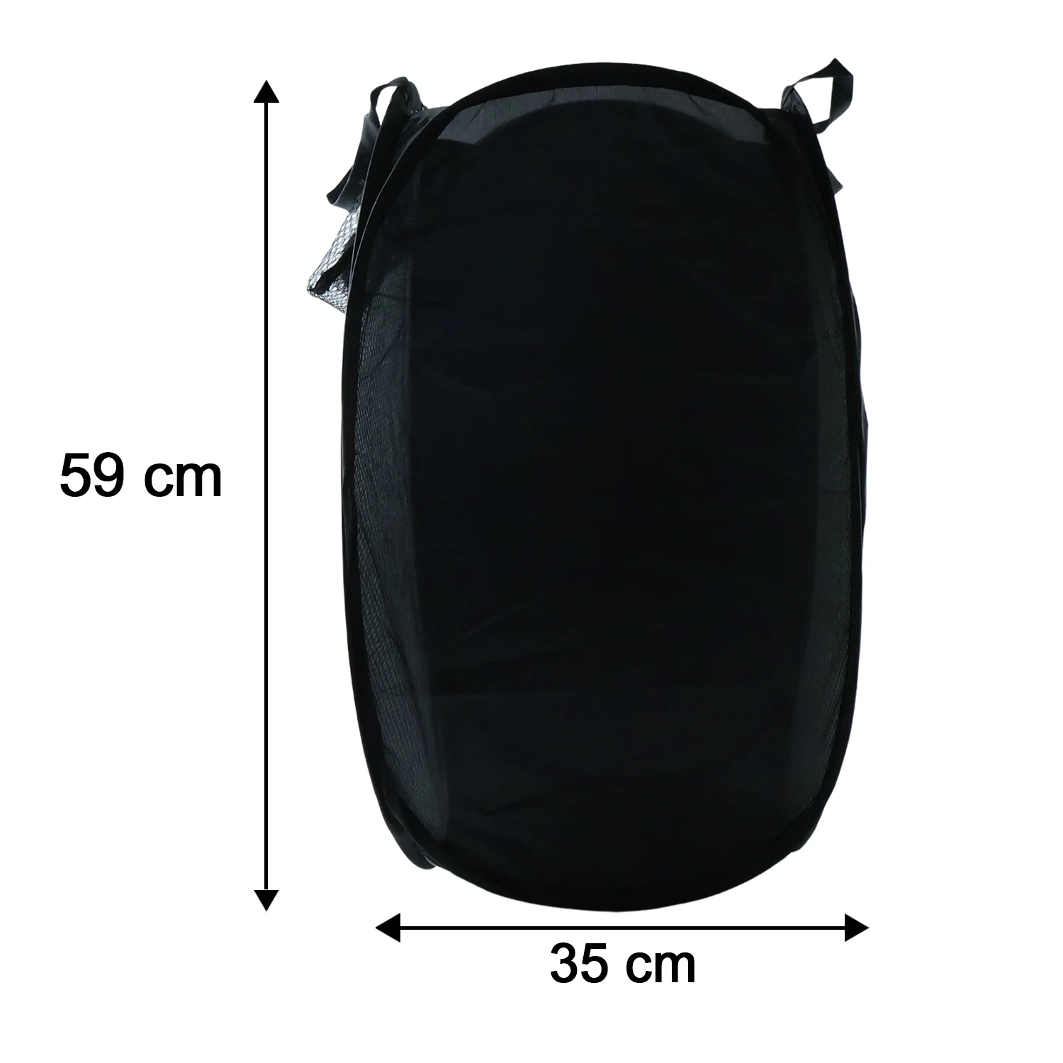 Premium Foldable Laundry Basket Solid Fabric Clothes Hamper (1 Pc, 37x37x60cm) - Image 6