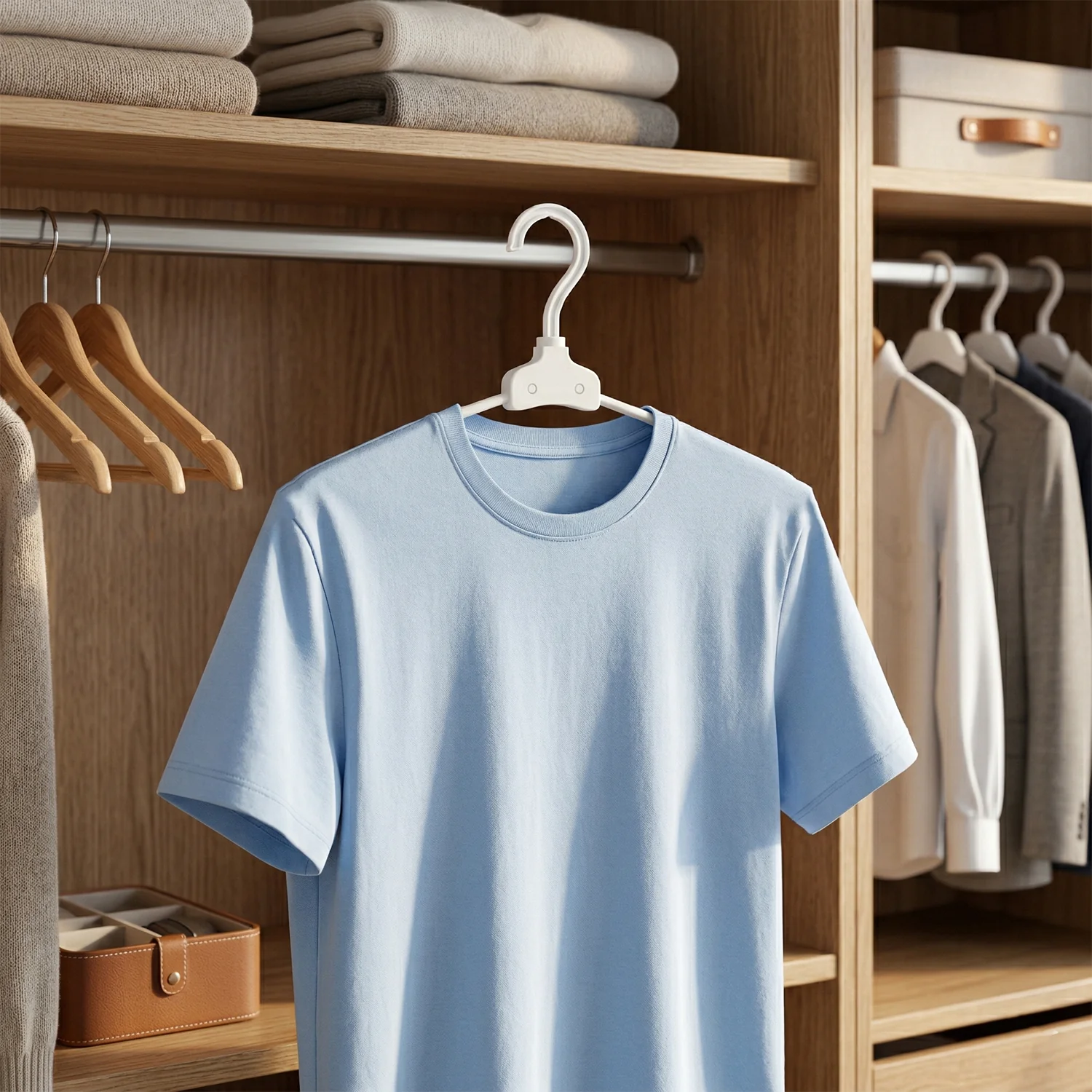 Premium Foldable Plastic Clothes Hanger 1 Pc - Image 3