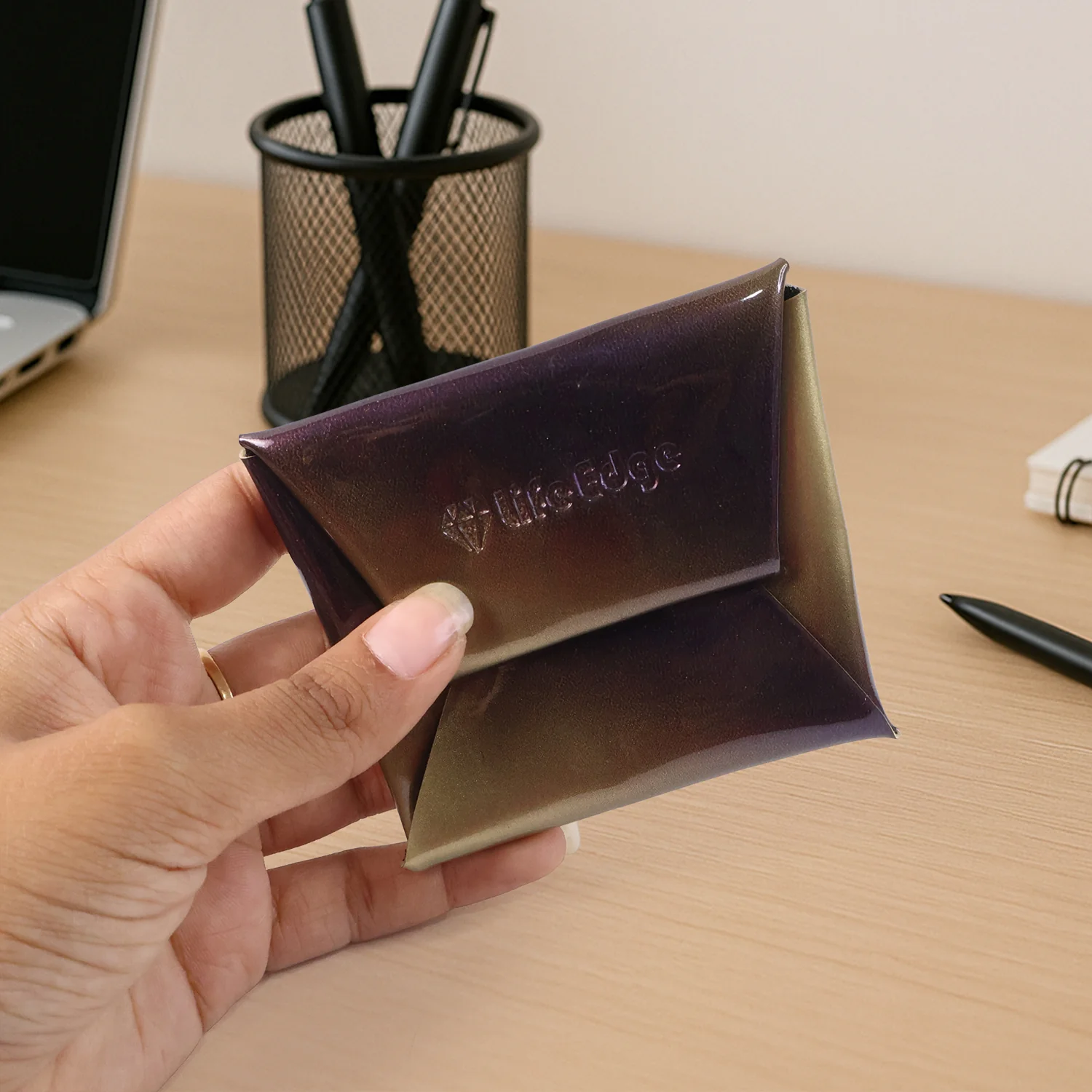 Premium Foldable PU Leather Coin Pouch (1 Pc) - Image 4