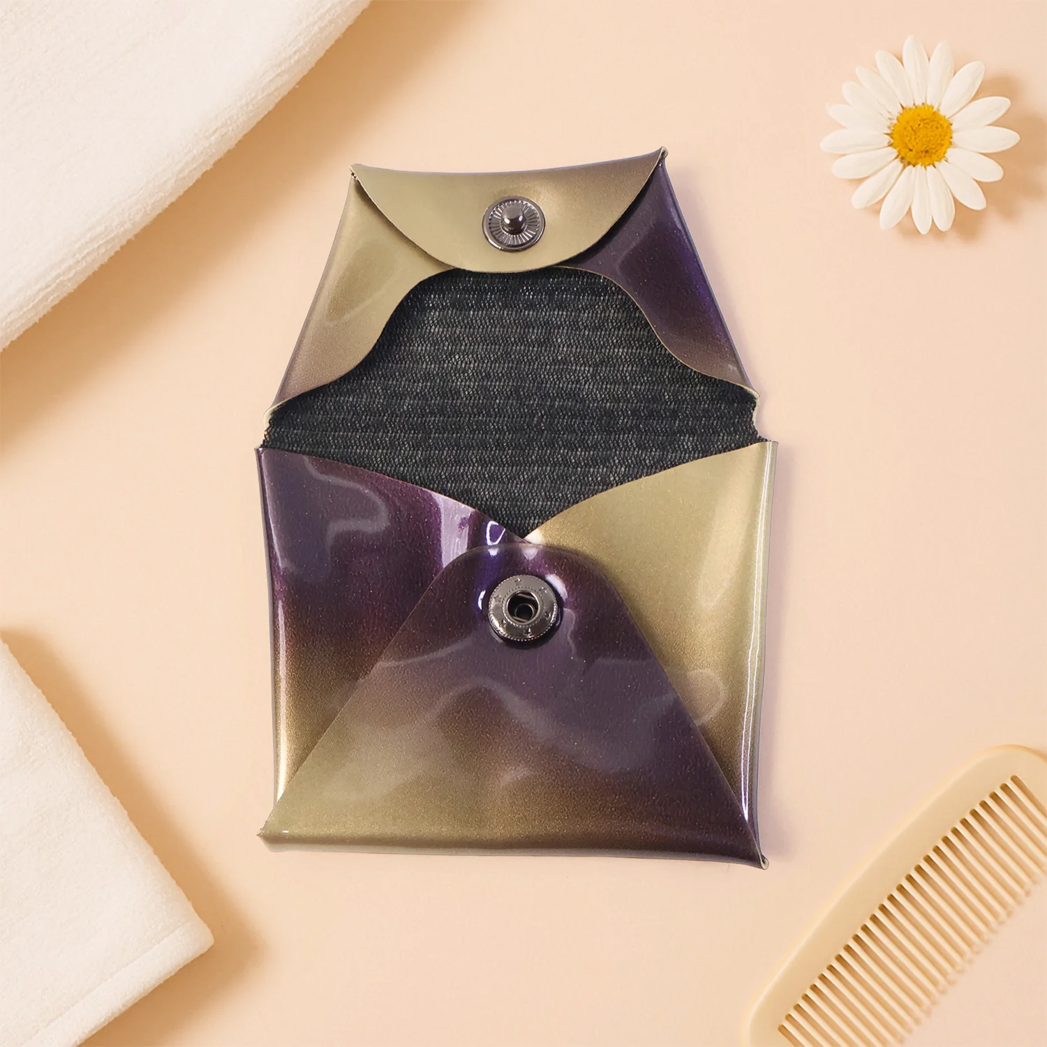 Premium Foldable PU Leather Coin Pouch (1 Pc) - Image 7