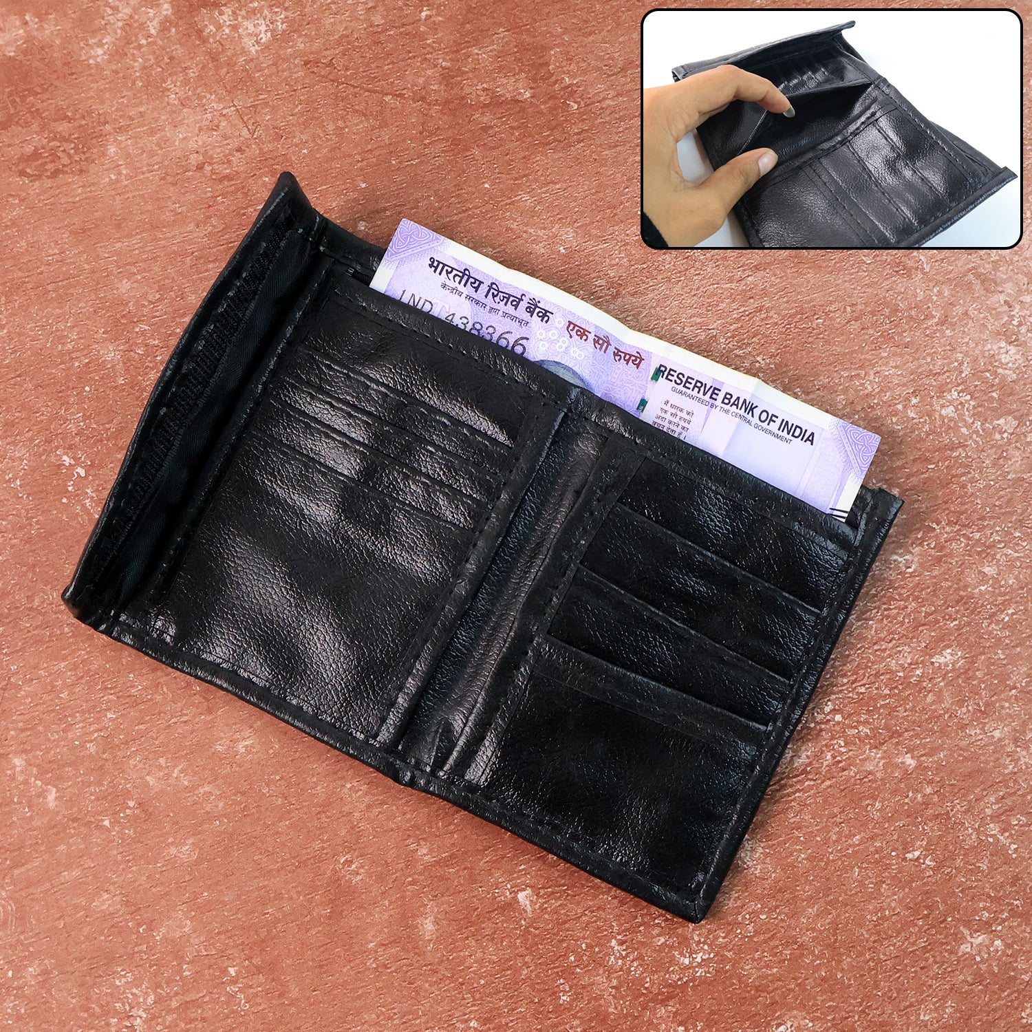 Premium Genuine Bi-Fold Wallet (1 Pc) - Image 6