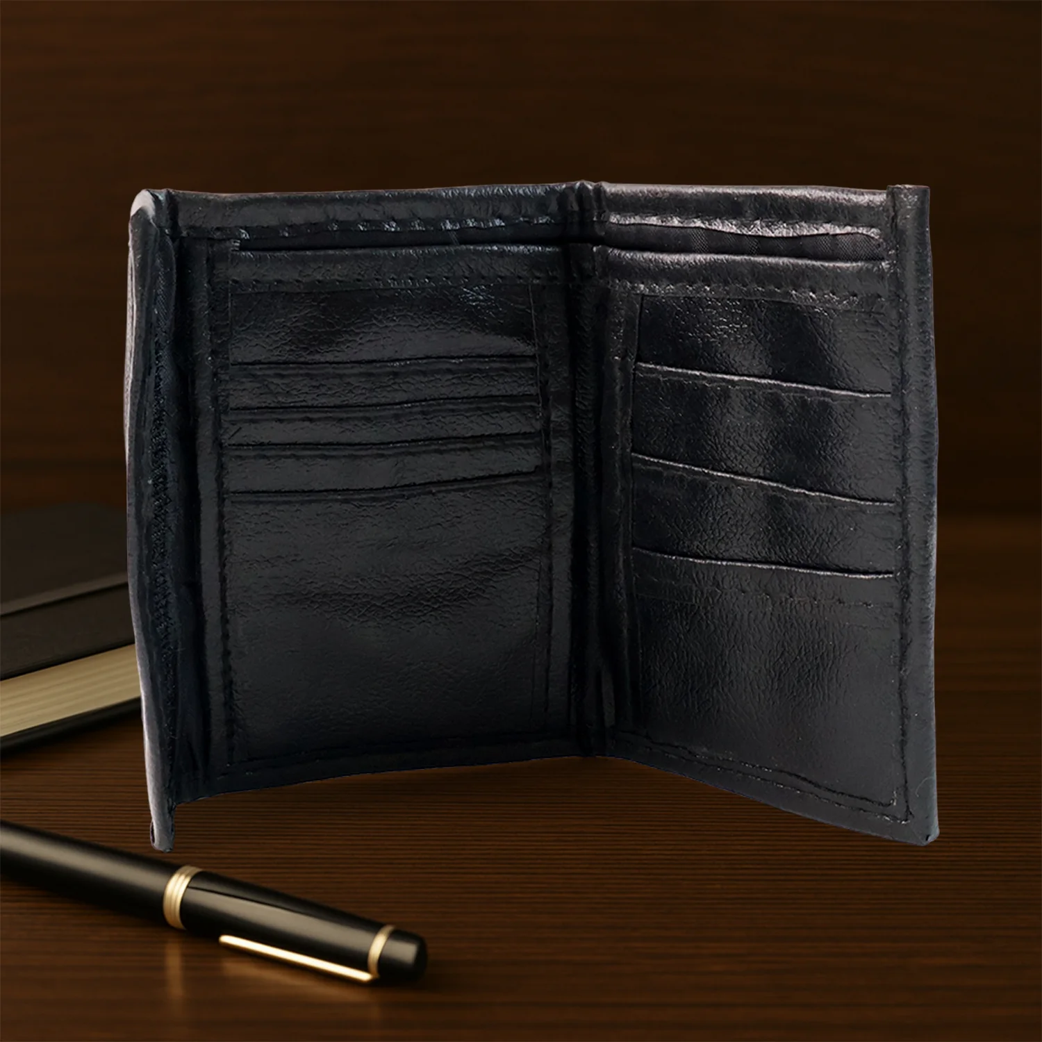 Premium Genuine Bi-Fold Wallet (1 Pc) - Image 8