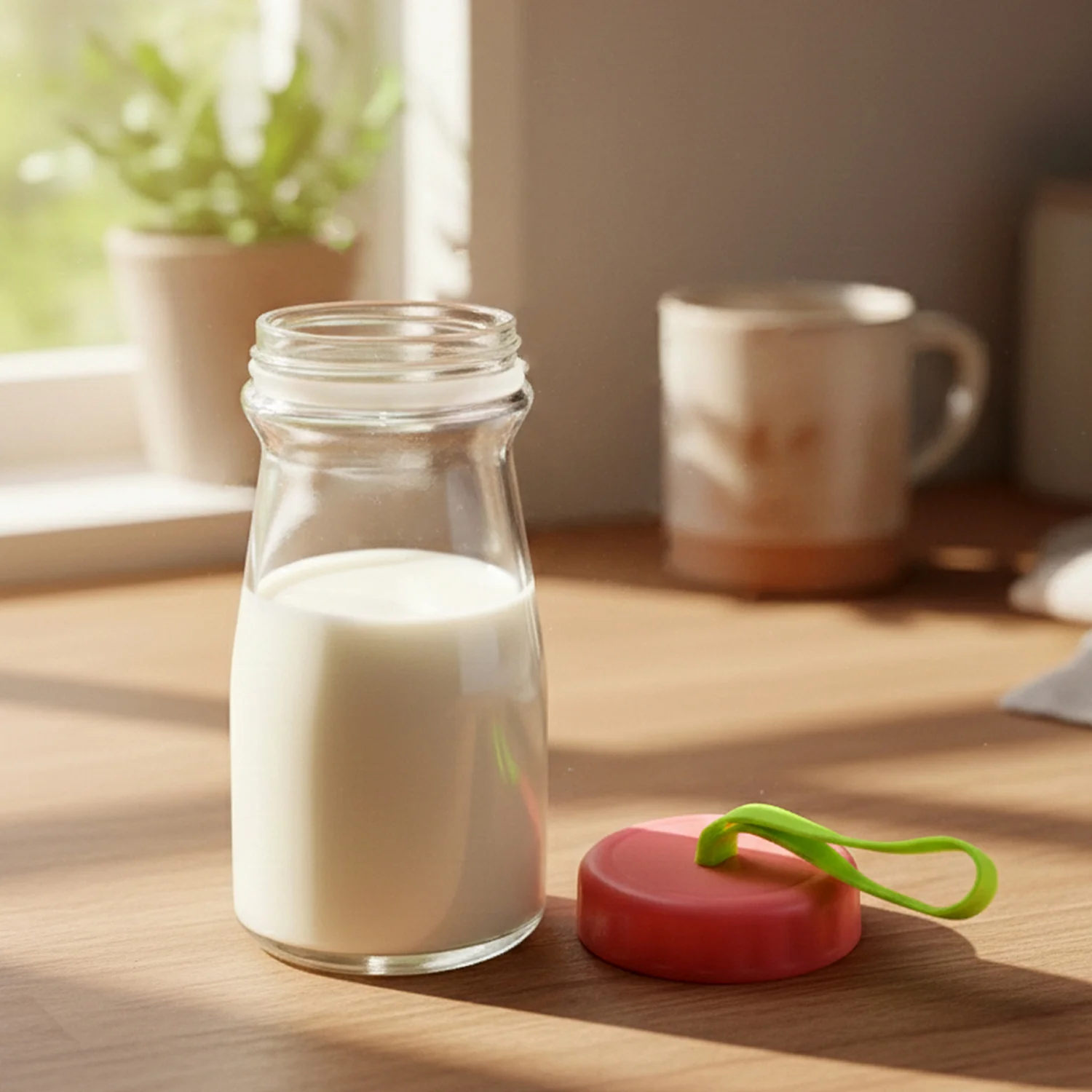 Premium Glass Bottle with Leak-Proof Lid 300 ML - Image 3