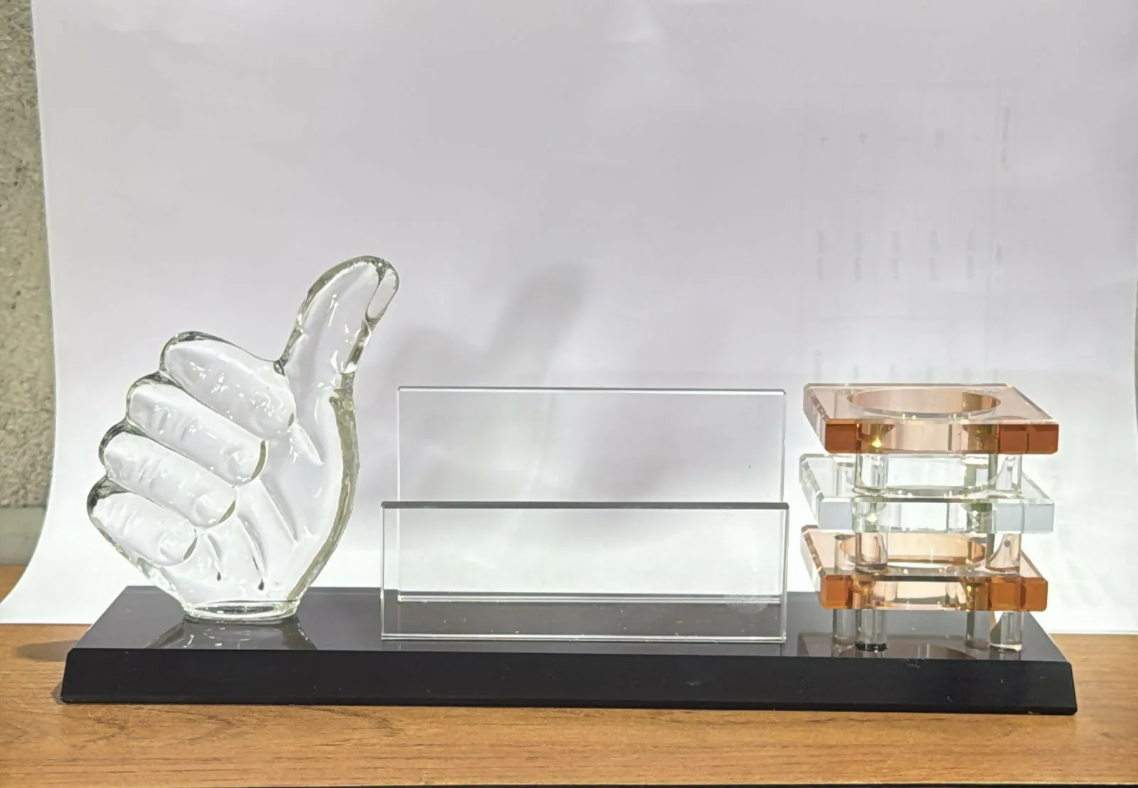 Premium Glass Desk Organizer with Thumb - Image 5