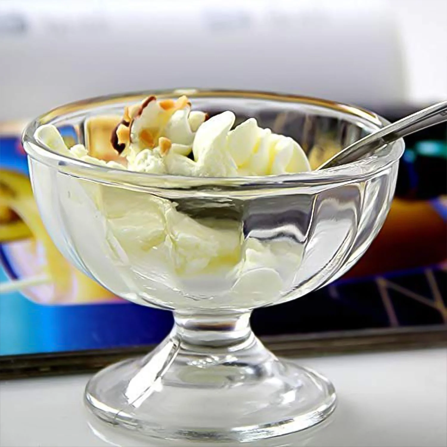 Premium Glass Ice Cream Dessert Bowl 6 Pc Set - Image 7