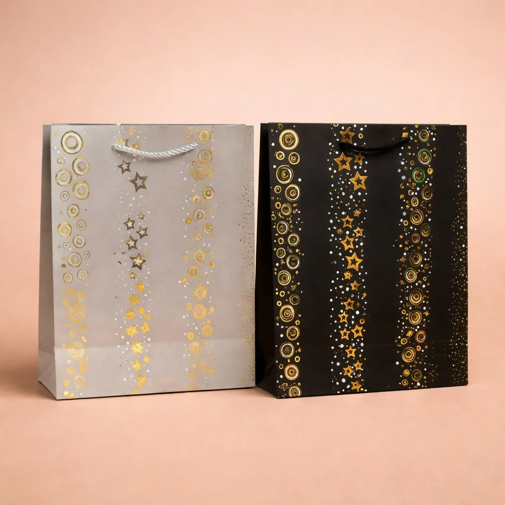 Premium Gold Designer Gift Bag with Handle Paper Carry Bag - Image 2