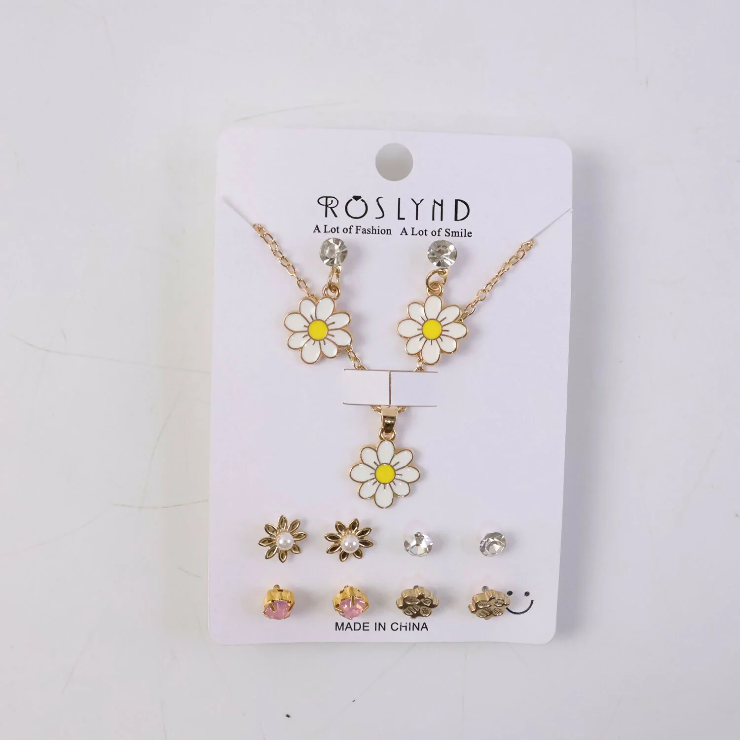 Premium Gold Plated Leaf Pearl Drop Earrings for Women & Girls (Combo set of 6) - Image 3