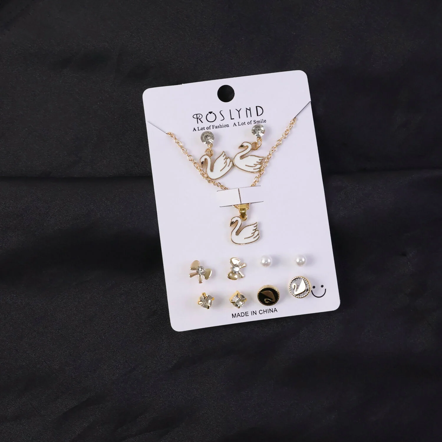 Premium Gold Plated Leaf Pearl Drop Earrings for Women & Girls (Combo set of 6) - Image 2