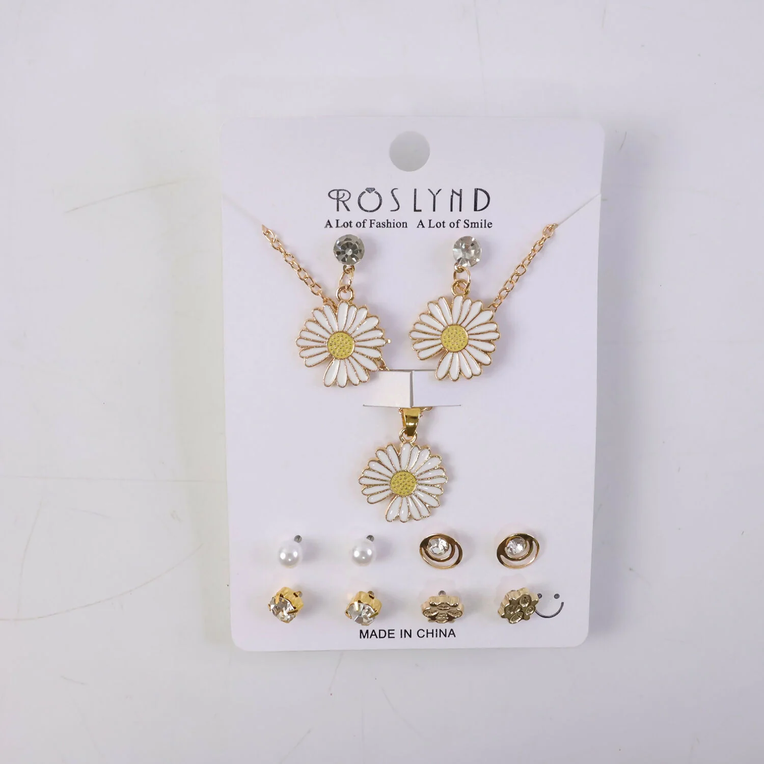 Premium Gold Plated Leaf Pearl Drop Earrings for Women & Girls (Combo set of 6) - Image 3